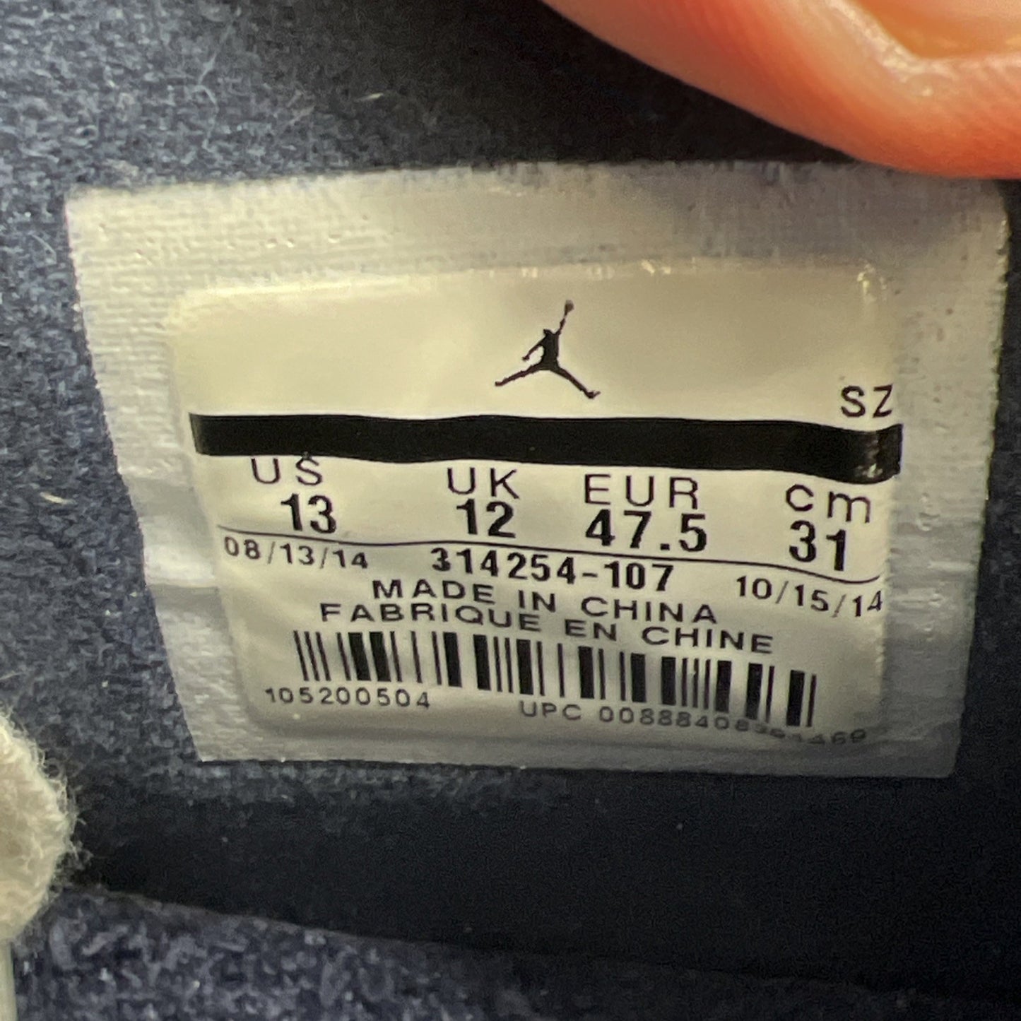 Size 13 - Air Jordan 4 Retro LS Columbia (314254-107)