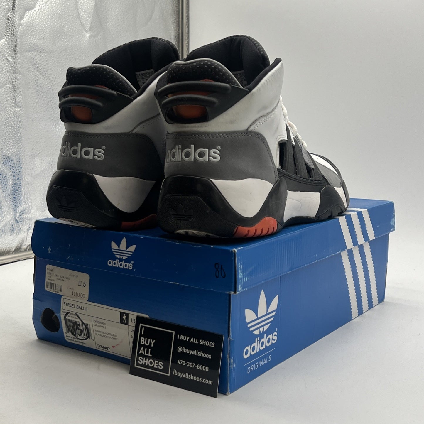 Size 11.5 - adidas Streetball 2 White (D74407)