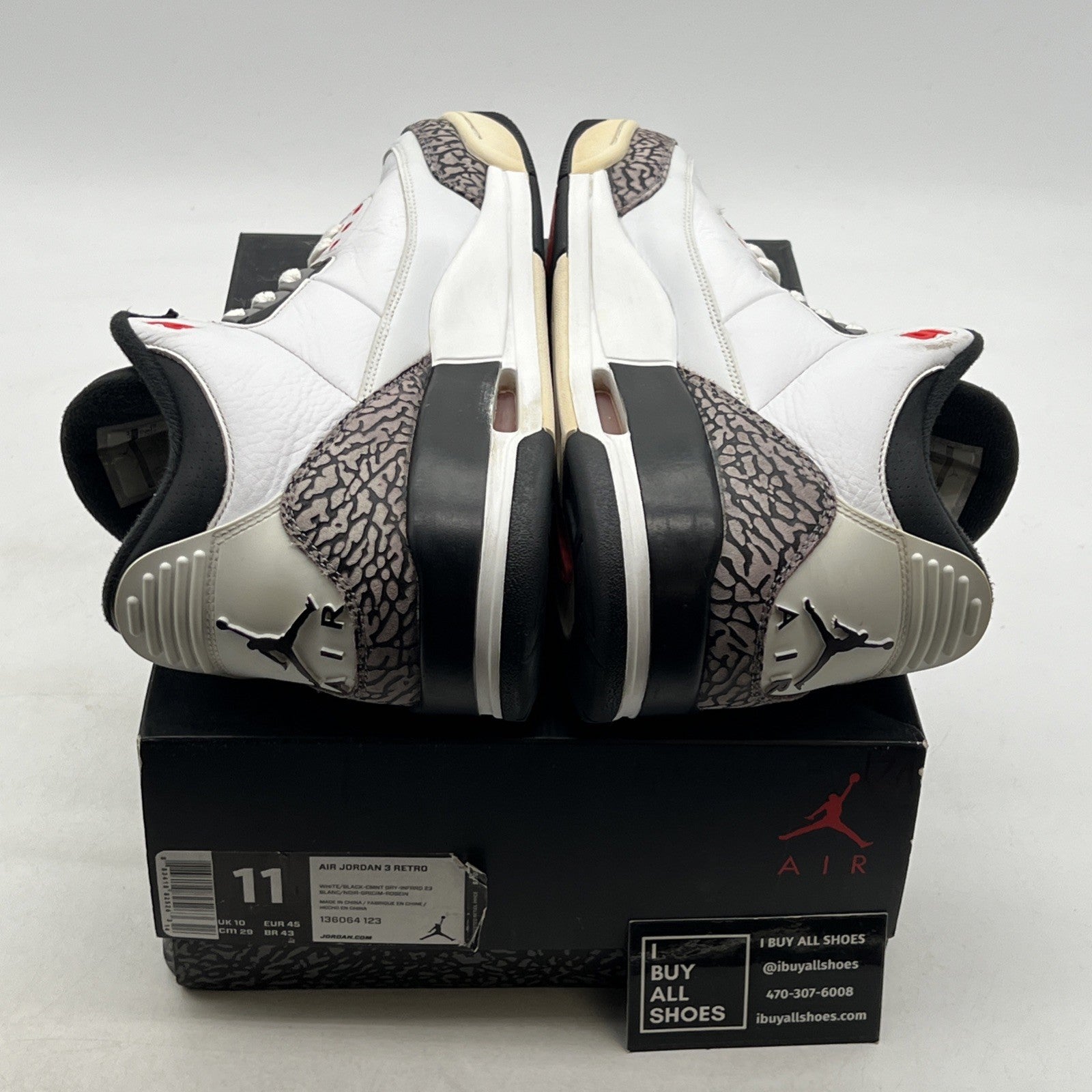 Size 11 - Air Jordan 3 Retro Infrared 23 (136064-123)