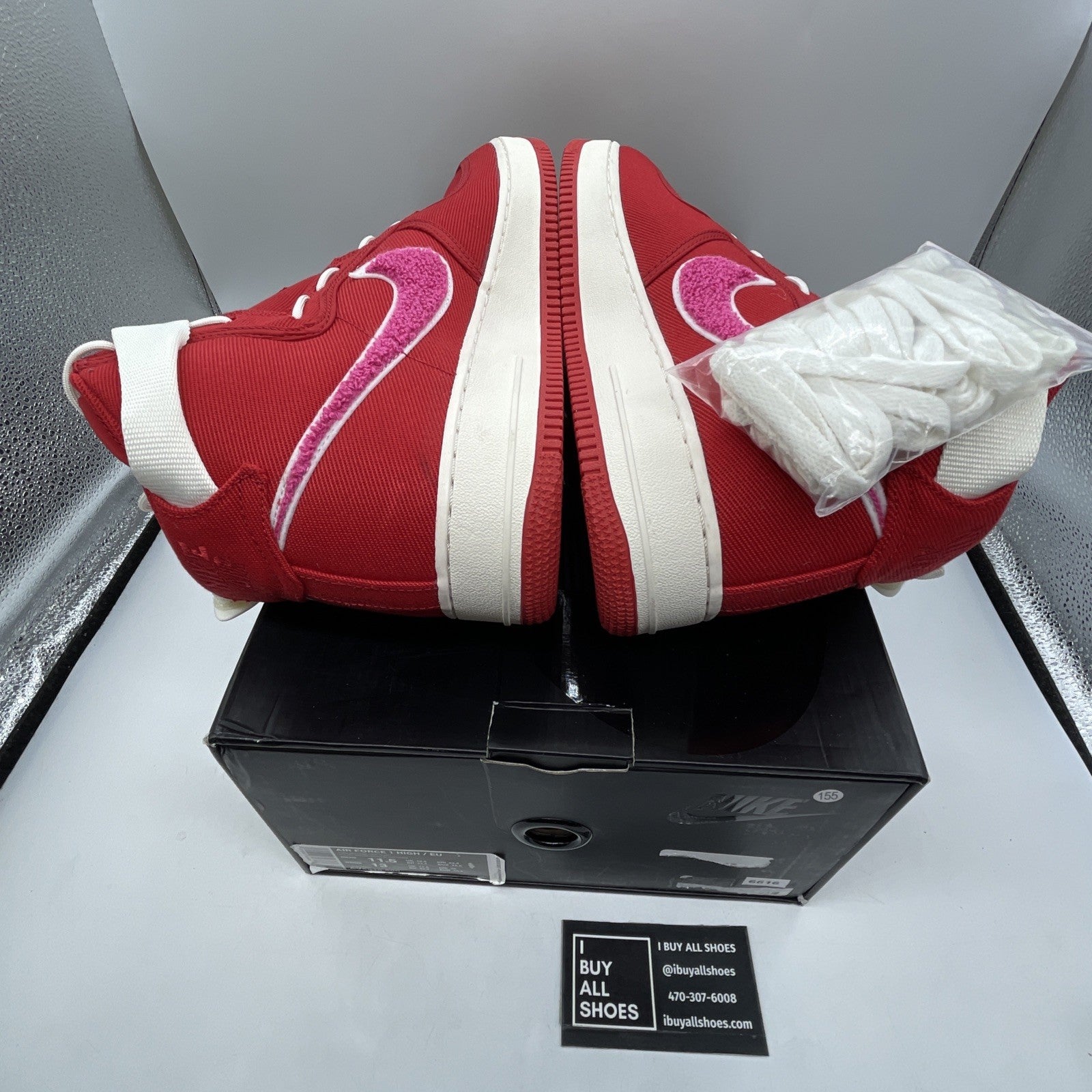 Size 11.5 - Emotionally Unavailable x Nike Air Force 1 High Heart (AV5840-600)