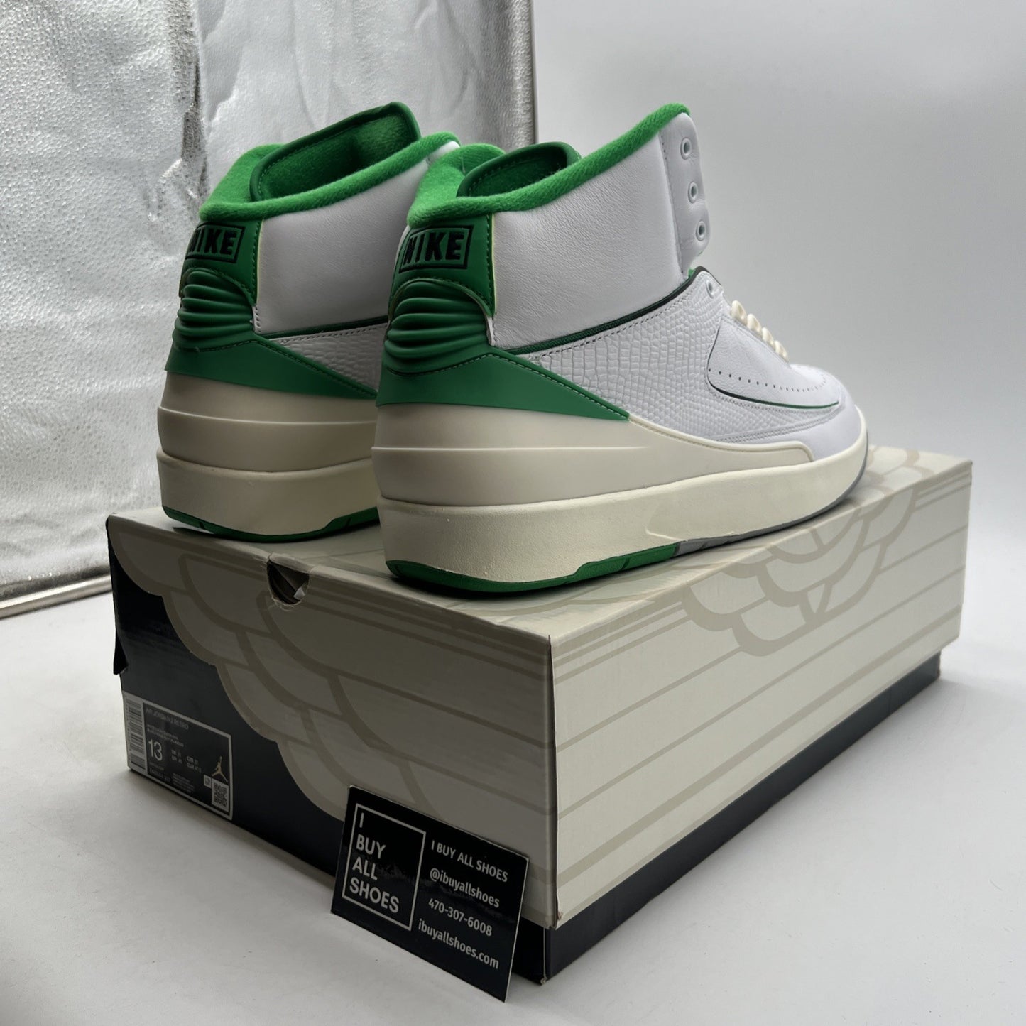 Size 13 - Air Jordan 2 Retro Lucky Green (DR8884-103)