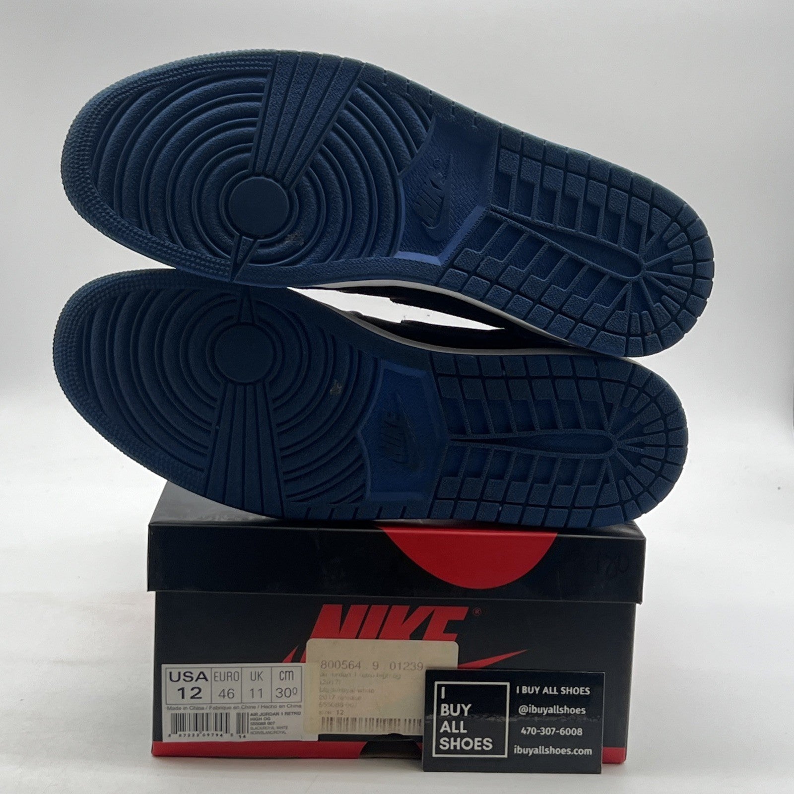 Size 12 - Air Jordan 1 Retro OG High Royal (555088-007)
