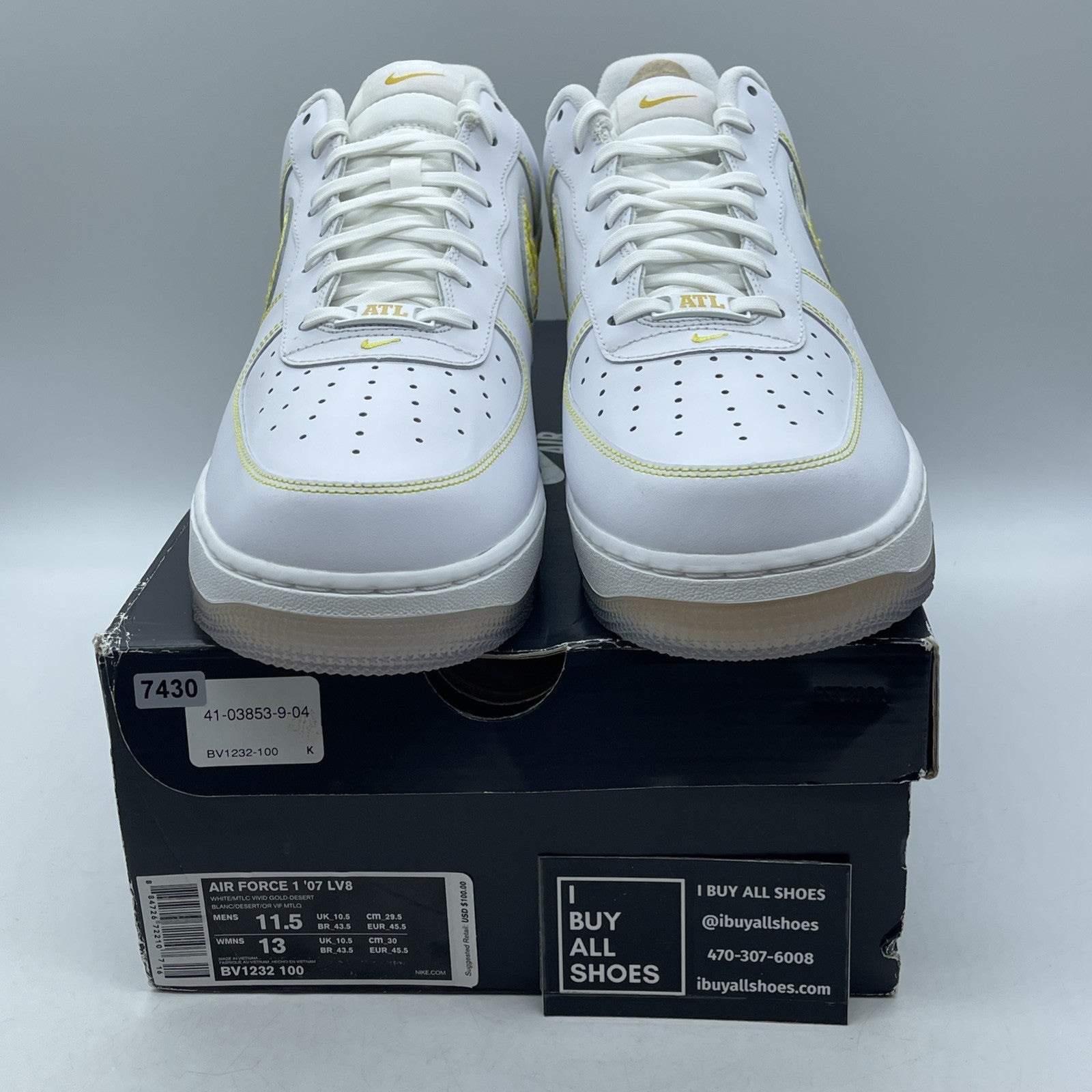 Size 11.5 - Nike Air Force 1 Low City Pride Atlanta (BV1232-100)