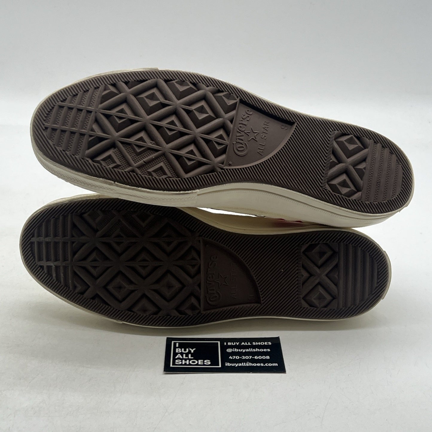 Size 9 -Comme des Garçons Play x Converse Chuck 70 Top Low Multi Heart (162975C)