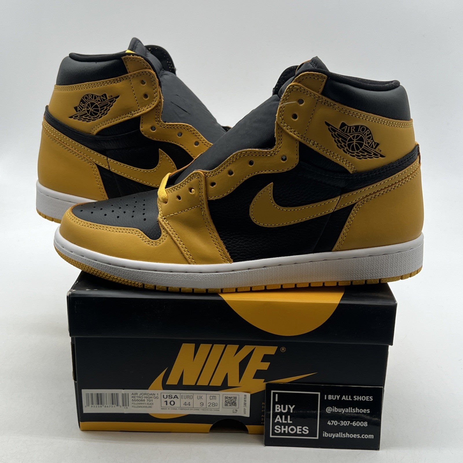 Size 10 - Air Jordan 1 Retro OG High Pollen (555088-701)