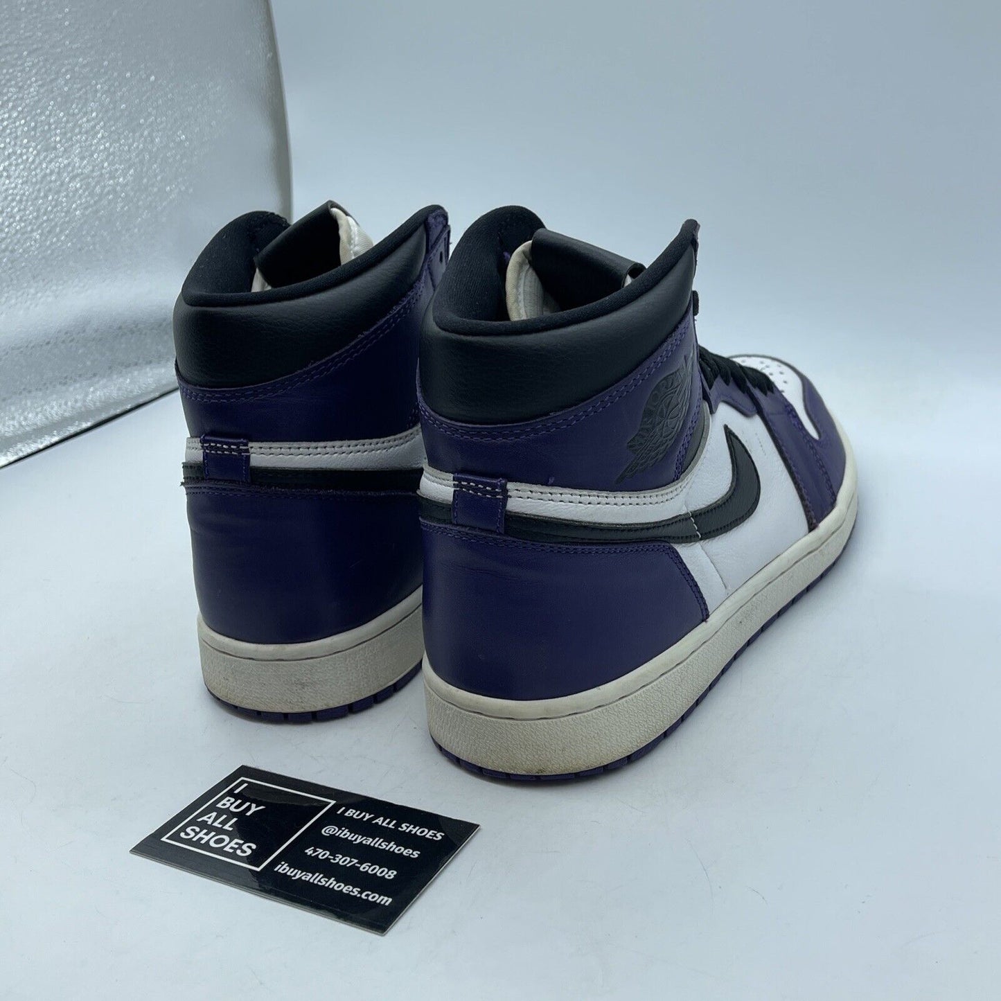 Size 9.5 - Jordan 1 Retro OG High Court Purple 2.0 White Black (555088-500)
