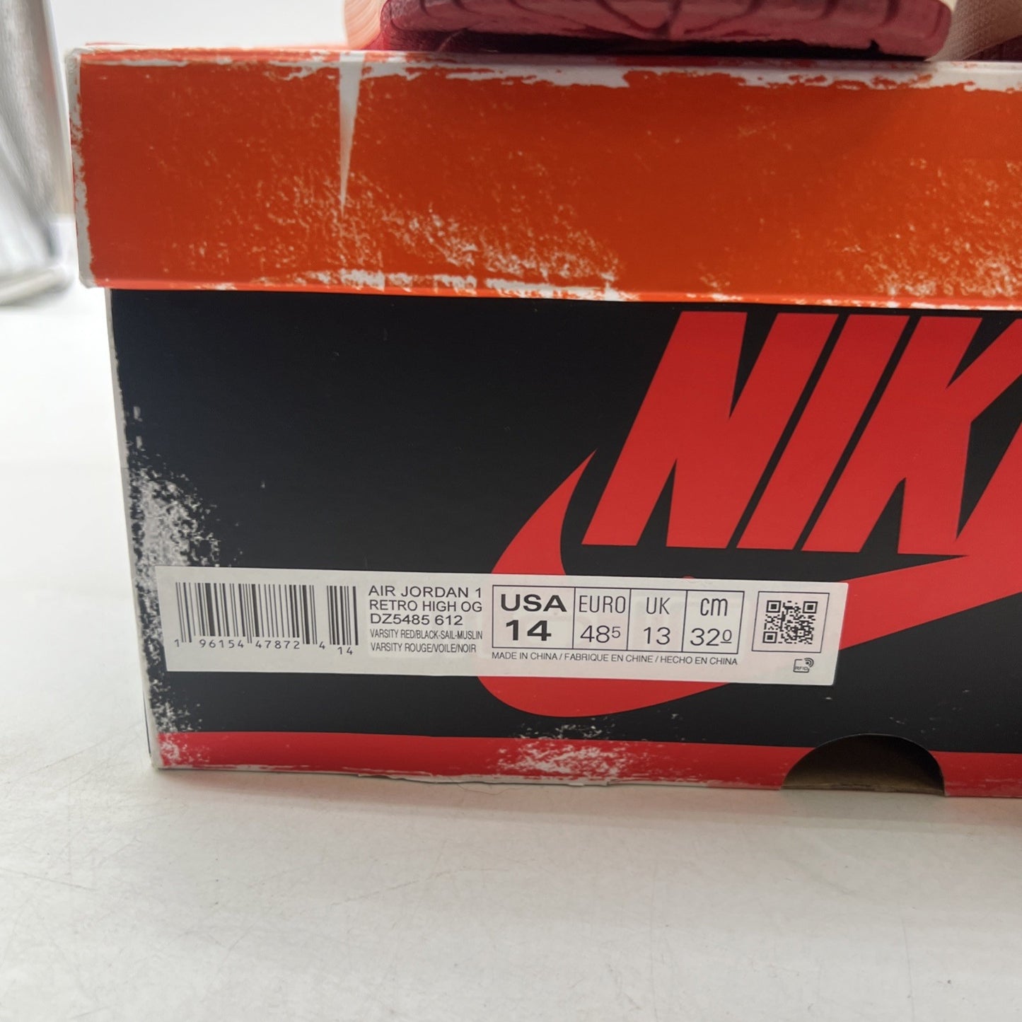 Size 14 -Air Jordan 1 Retro High OG Chicago Reimagined Lost & Found (DZ5485-612)
