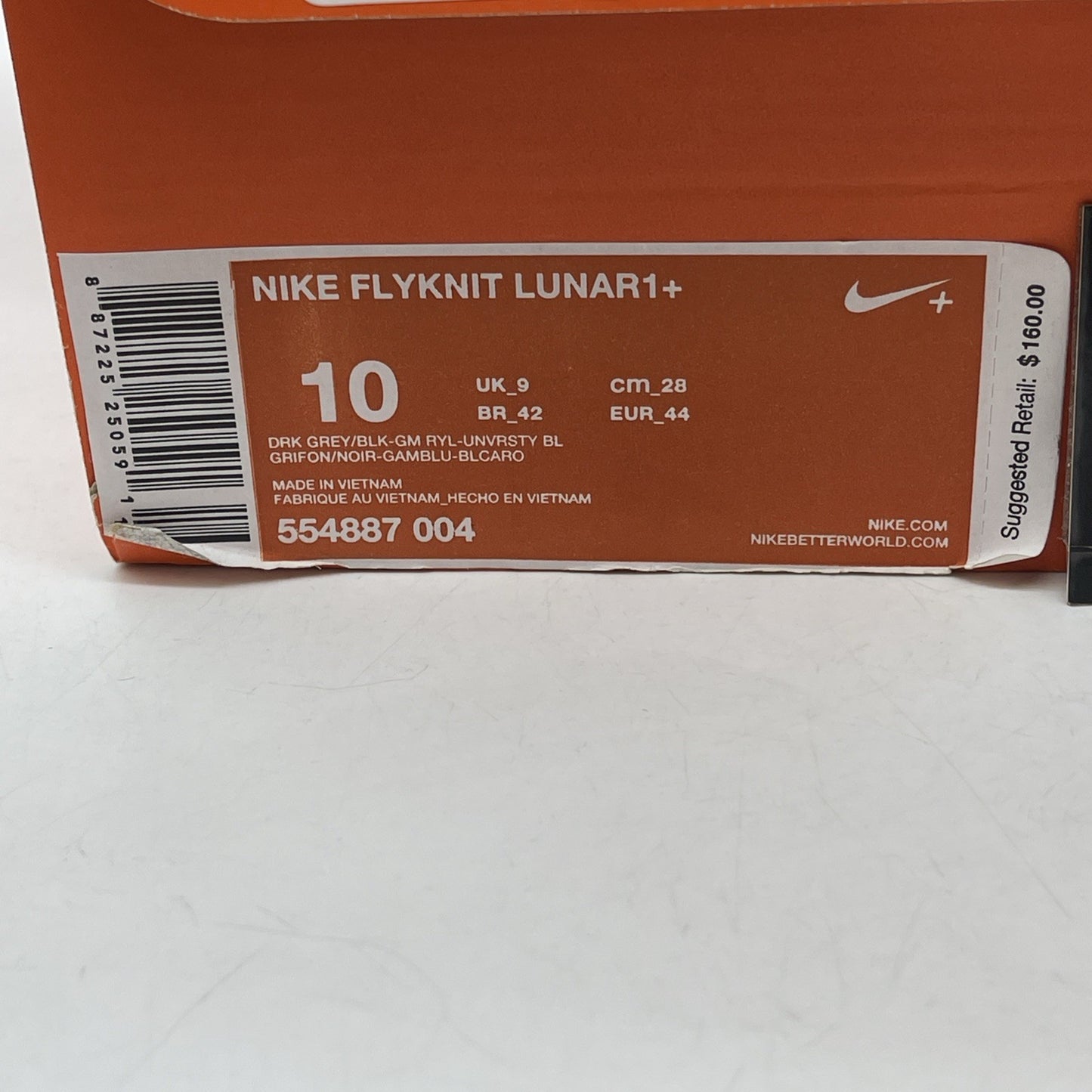 Size 10 - Nike Flyknit Lunar 1+ Dark Grey Green Black Suede (554887-004)