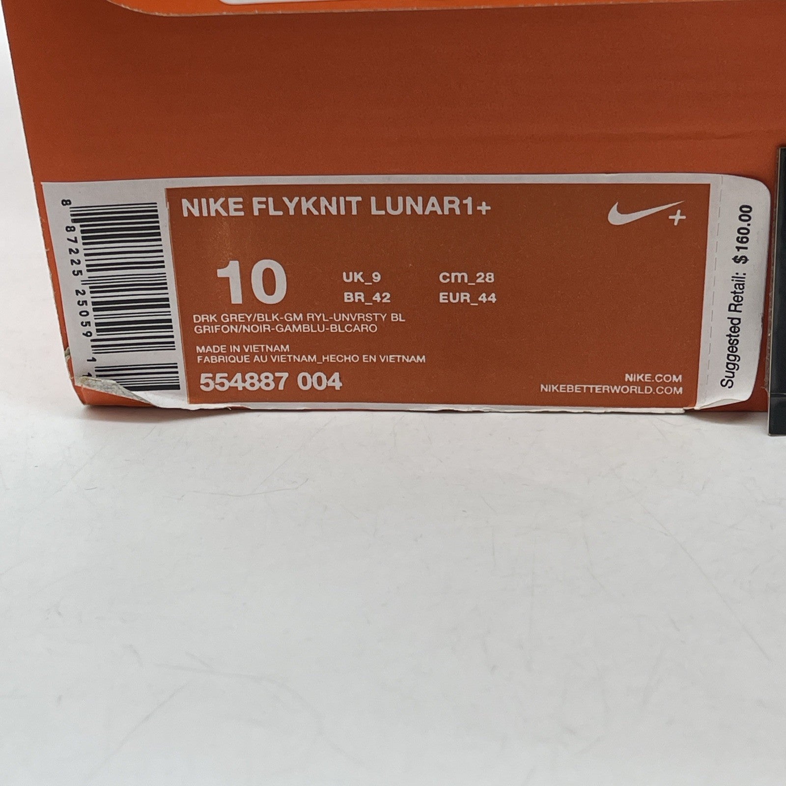 Size 10 - Nike Flyknit Lunar 1+ Dark Grey Green Black Suede (554887-004)