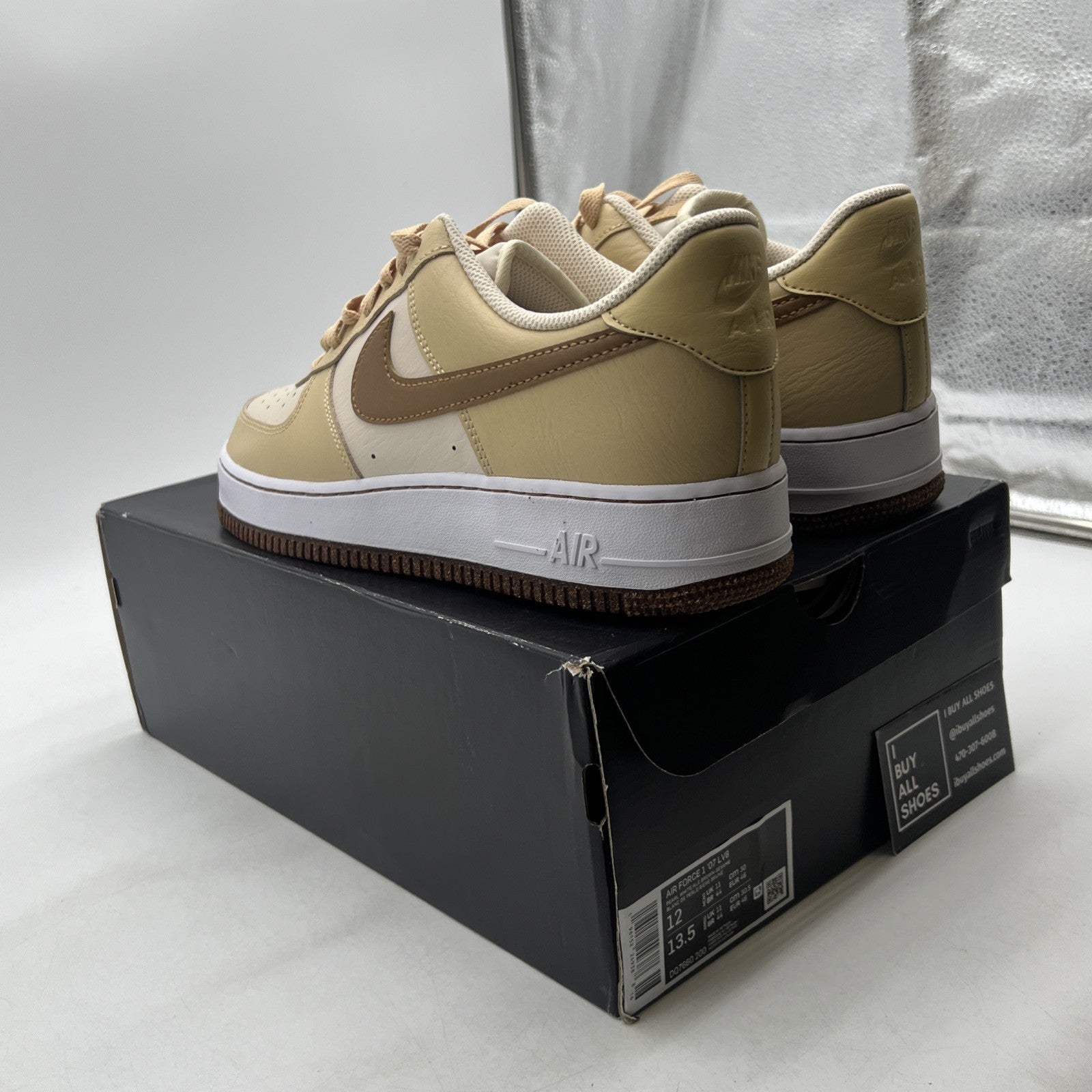 Size 12 - Nike Air Force 1 '07 LV8 EMB Inspected By Swoosh (DQ7660-200)
