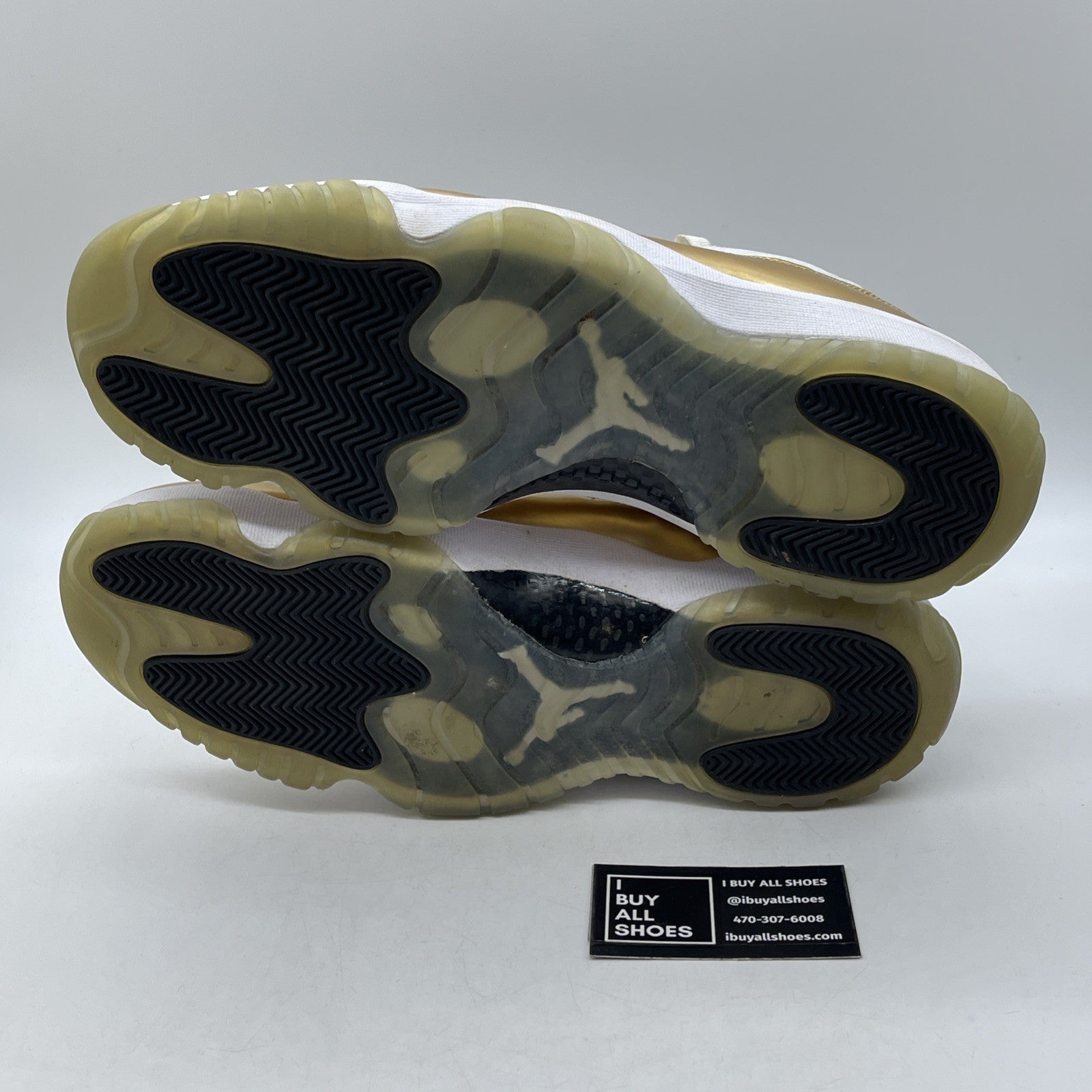 Size 14 - Air Jordan 11 Retro Low Closing Ceremony Gold White (528895-103)