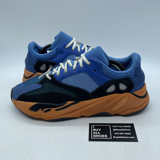 Size 11 - adidas Yeezy Boost 700 Bright Blue Suede Leather Black (GZ0541)