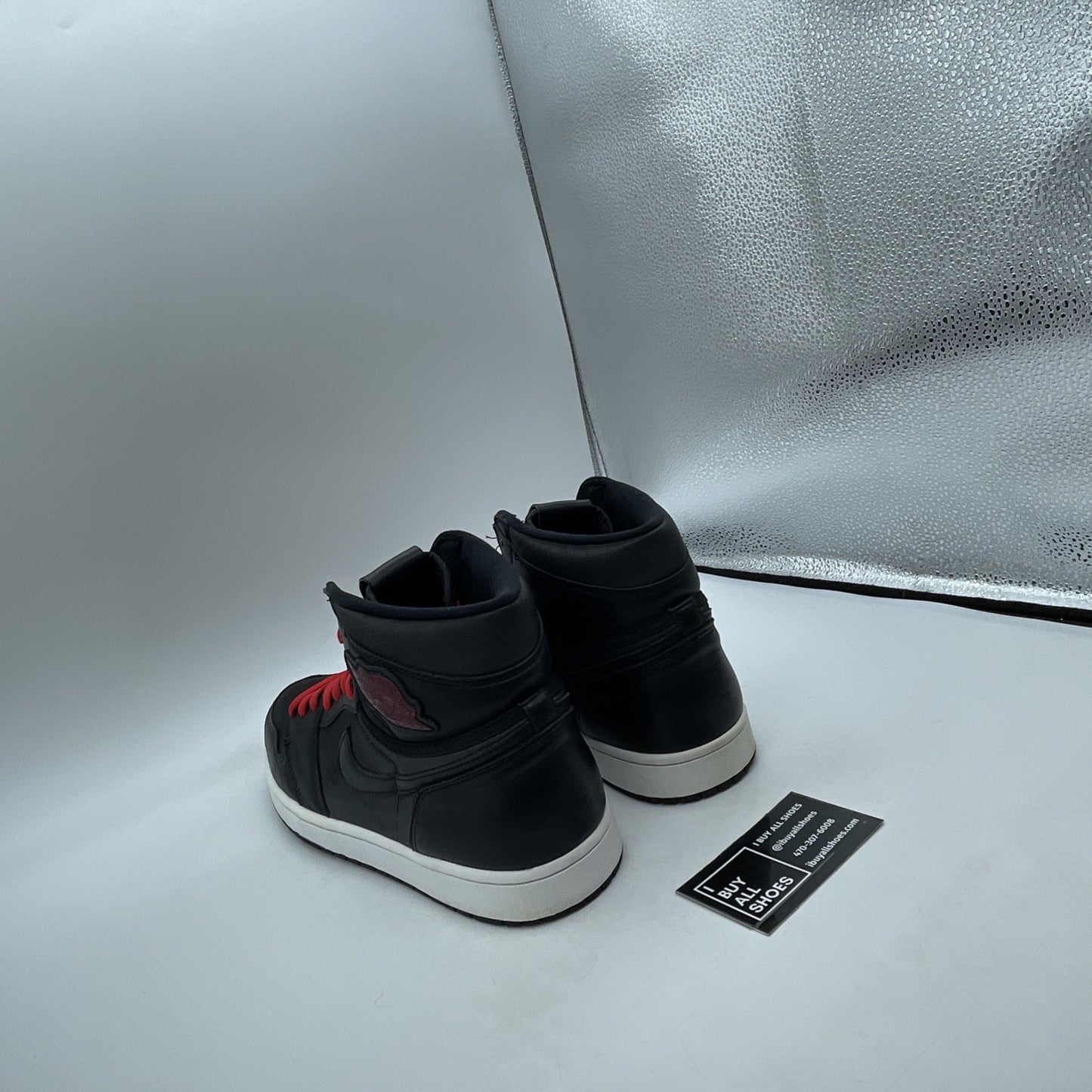Size 11 - Air Jordan 1 Retro OG High Black Gym Red Leather (555088-060)