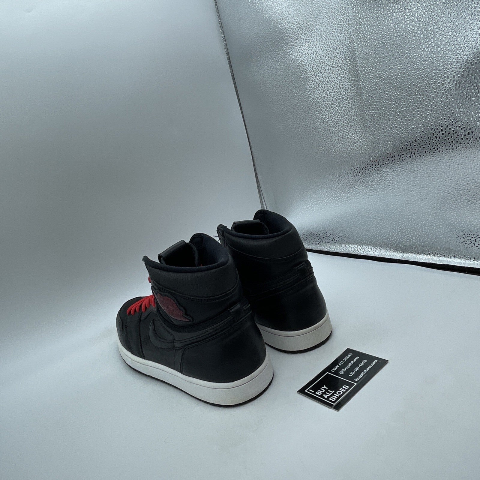 Size 11 - Air Jordan 1 Retro OG High Black Gym Red Leather (555088-060)