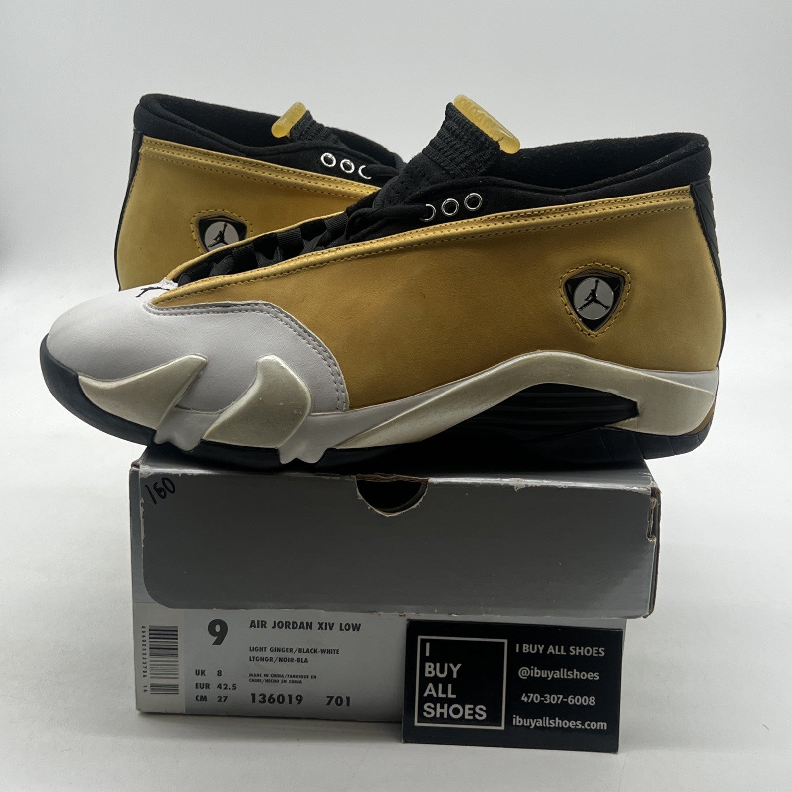Size 9 - Air Jordan 14 OG Low Ginger 1999 (136019-701)