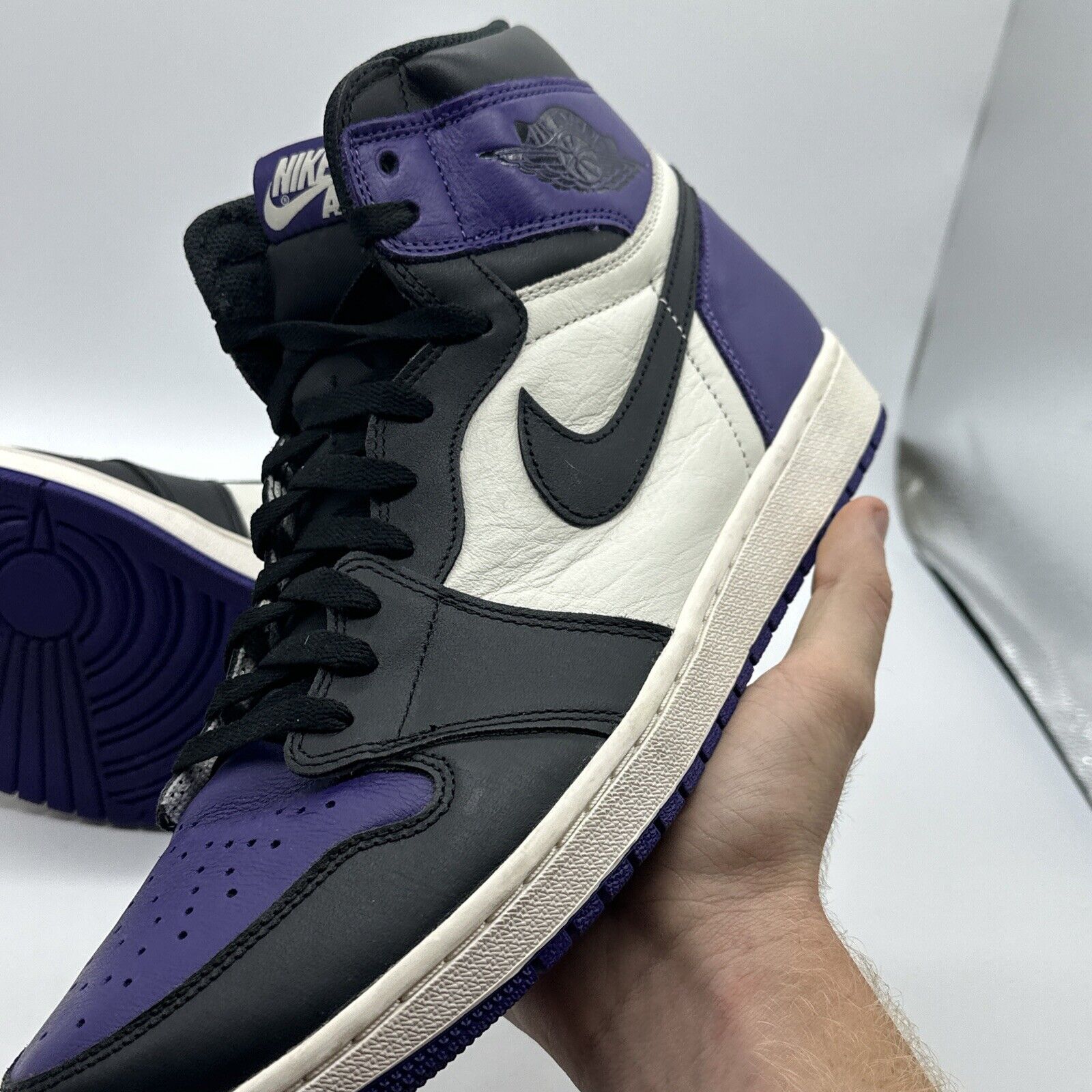 Size 14 - Jordan 1 Retro High OG Court Purple 2018