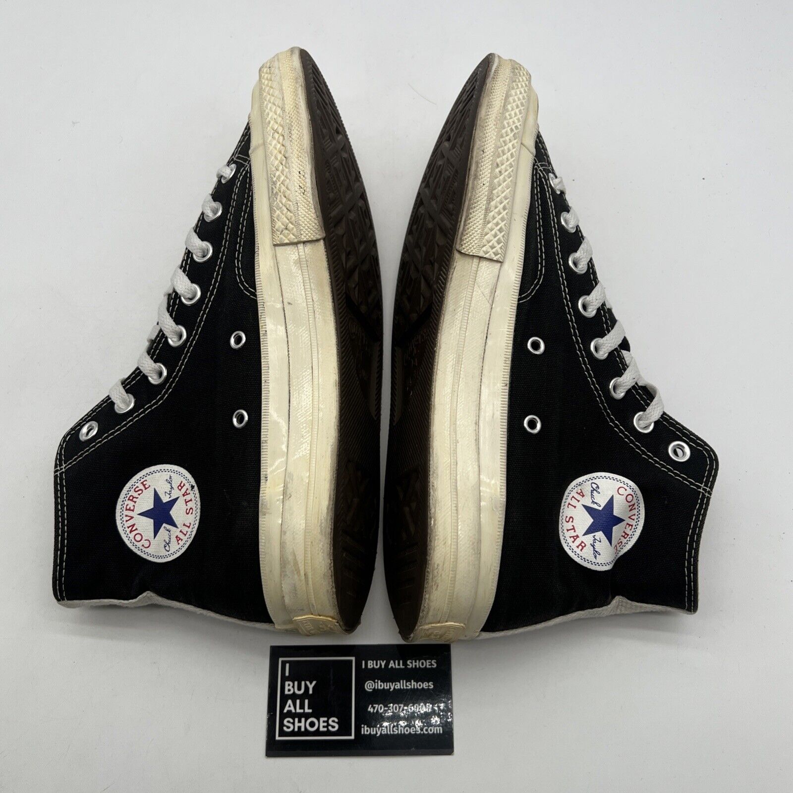 Size 9 - Converse Chuck Taylor All Star High x Comme des Garcons Play (150204C)