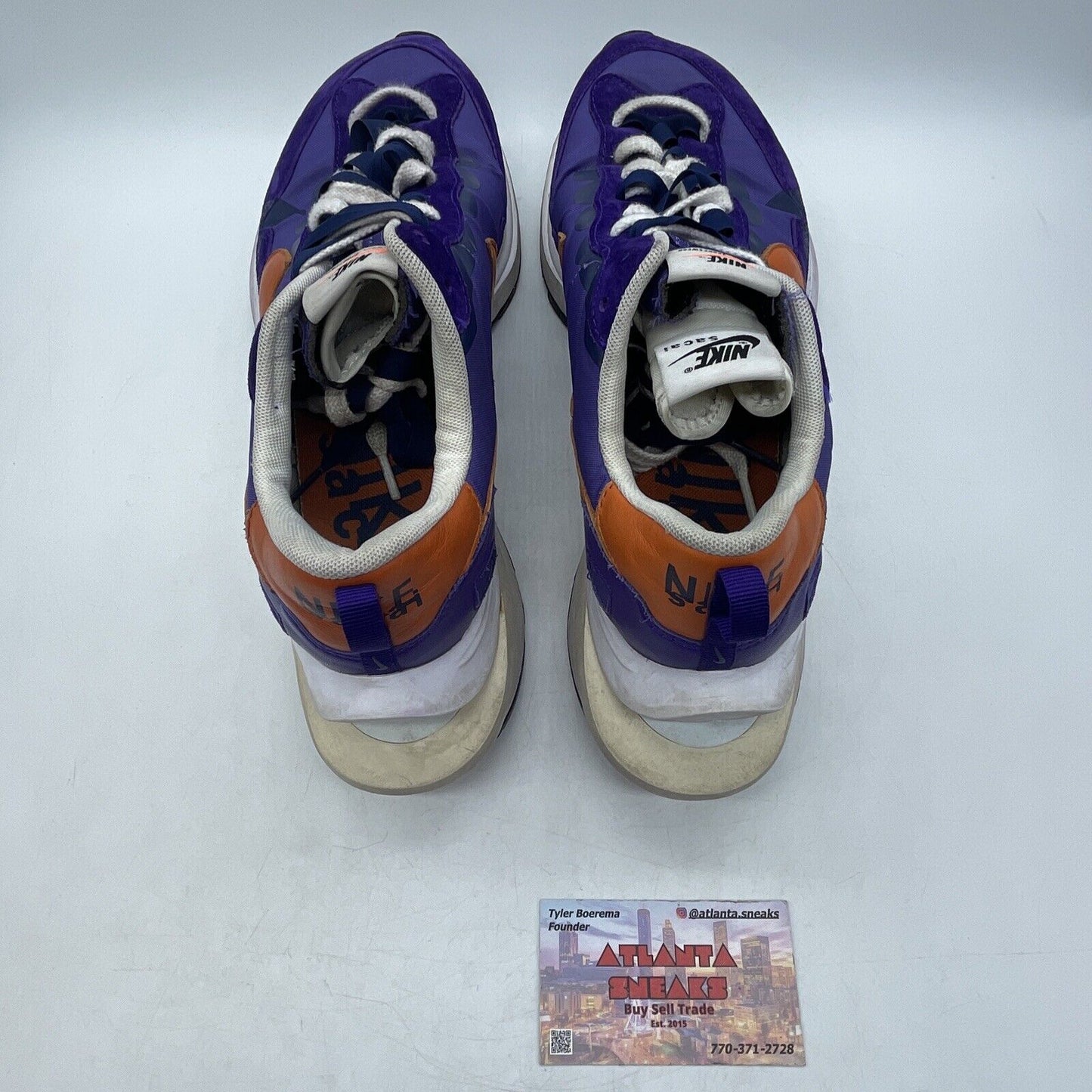 Size 11 - Nike sacai x VaporWaffle Dark Iris Purple Orange White (DD1875-500)