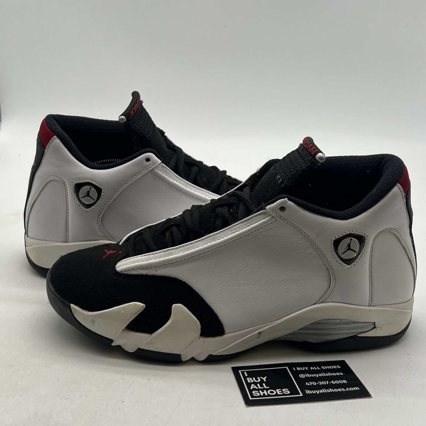 Size 10.5 - Air Jordan 14 Retro 2014 Black Toe (487471-102)
