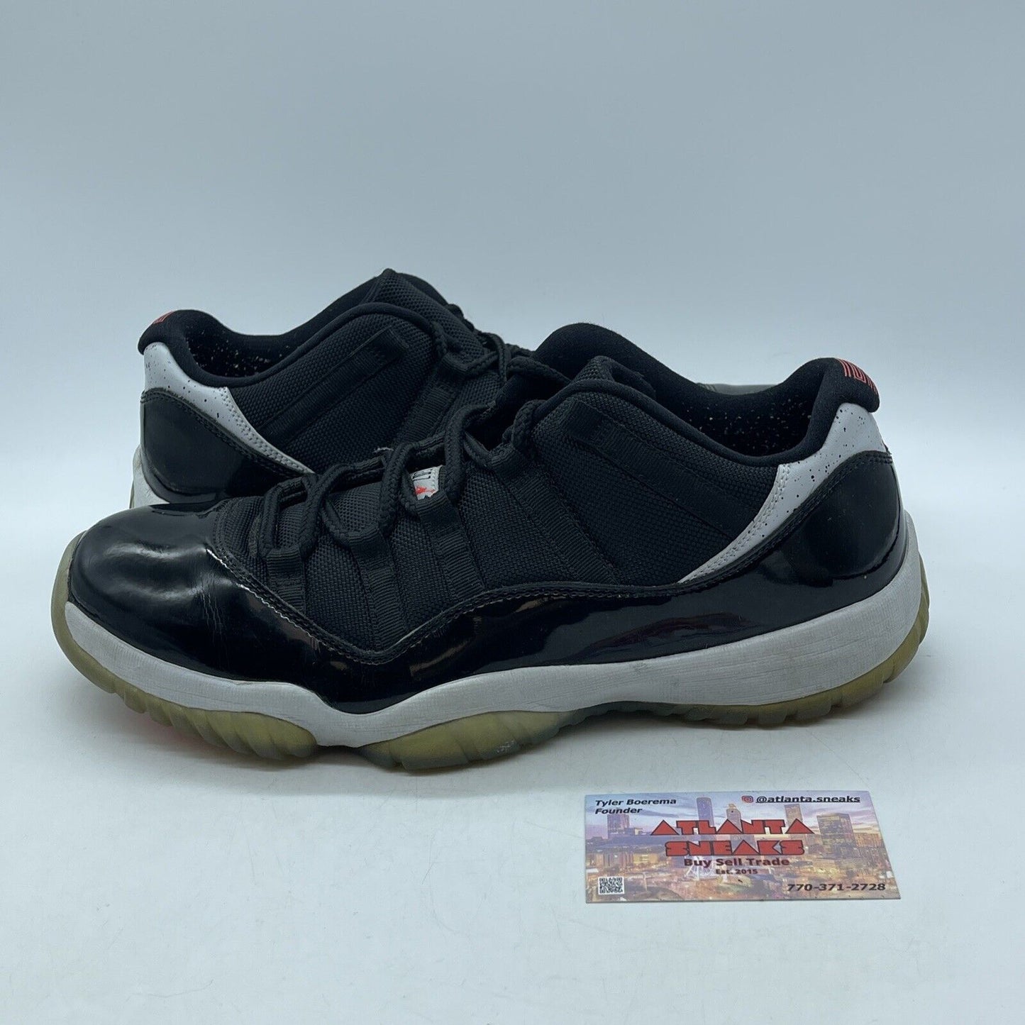 Size 11 - Air Jordan 11 Retro Low Infrared 23 Black Grey Suede (528895-023)