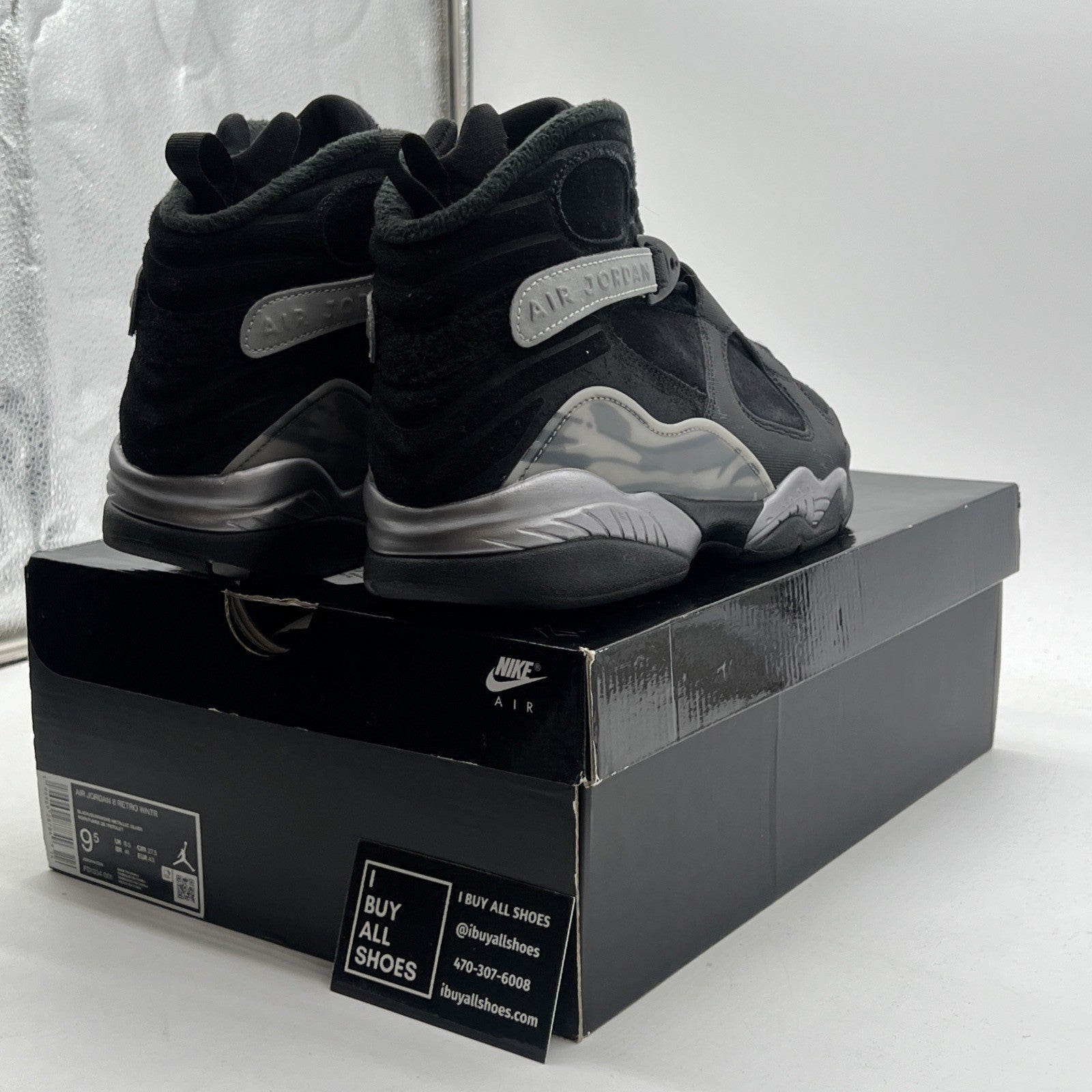 Size 9.5 - Air Jordan 8 Retro Winterized Gunsmoke (FD1334-001)