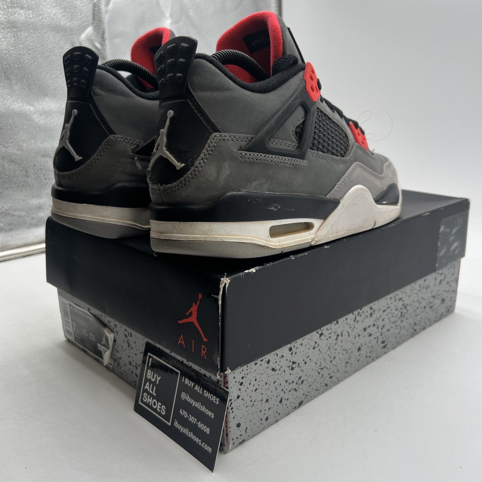 Size 7Y - Air Jordan 4 Infrared 2022 (408452-061)