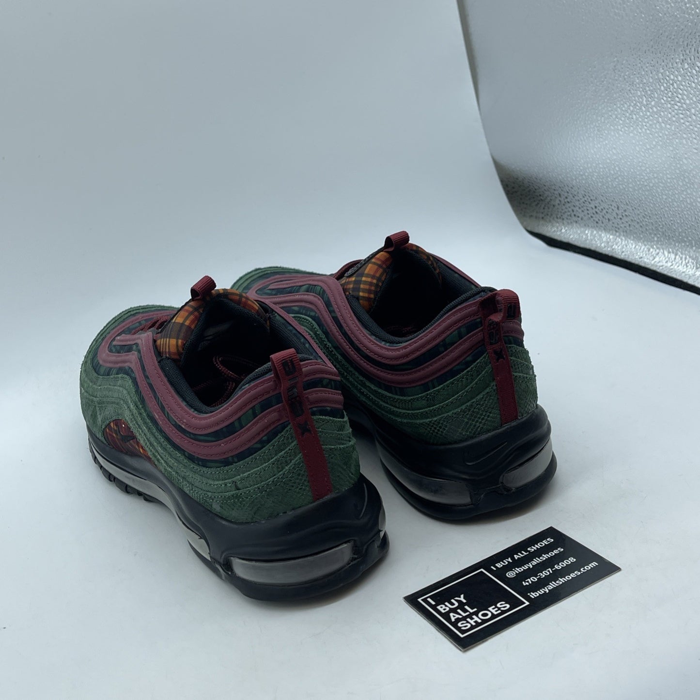 Size 11.5 - Nike Air Max 97 NRG Jacket Pack Green Black Suede (AT6145-600)