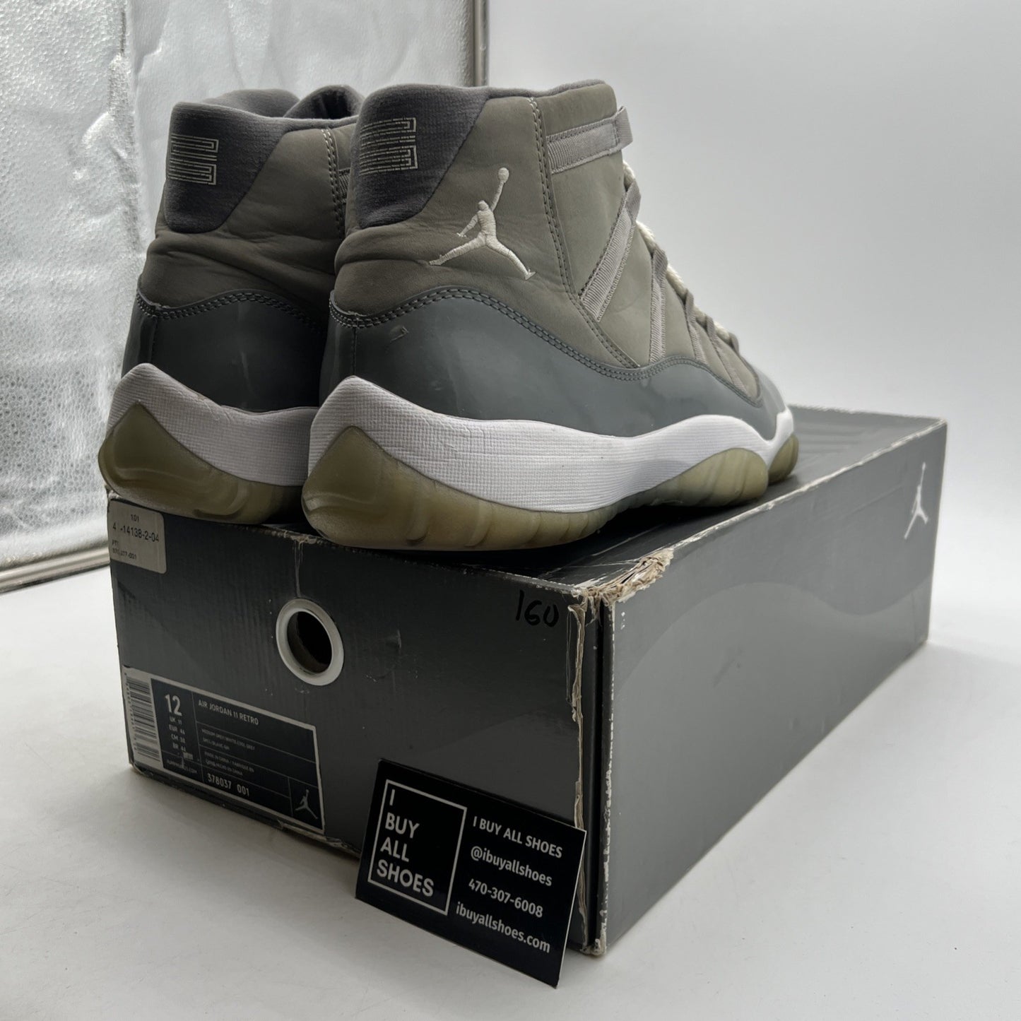 Size 12 - Air Jordan 11 Retro 2010 Cool Grey (378037-001)