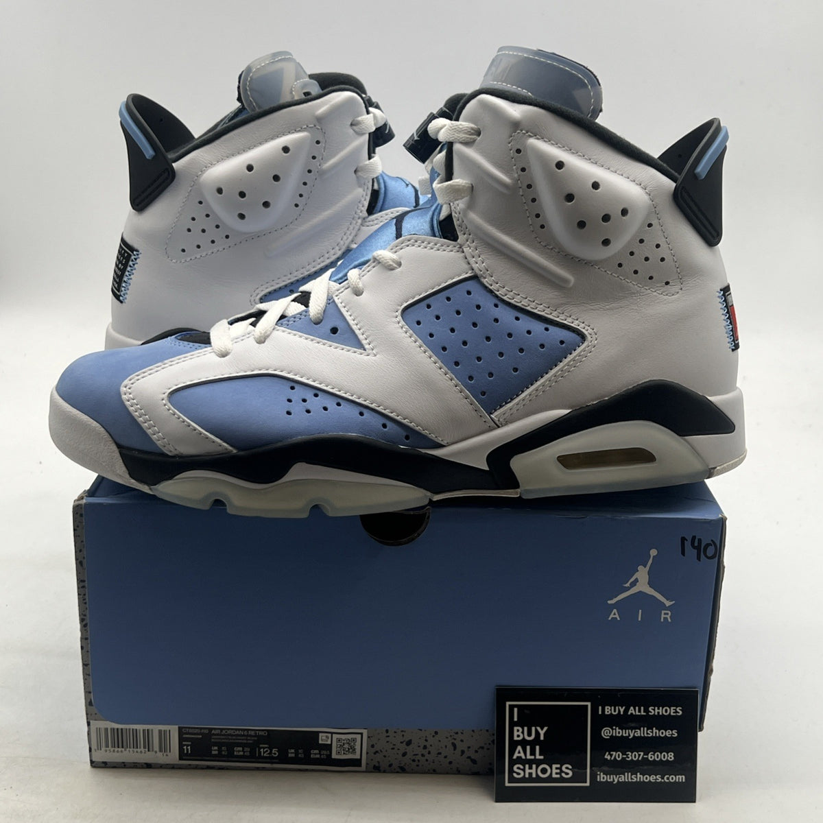 Size 11 - Air Jordan 6 Retro Mid UNC Home (CT8529-410)