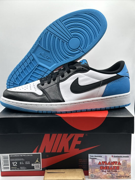 Size 12 - Jordan 1 Retro Low OG UNC Dark Powder Blue