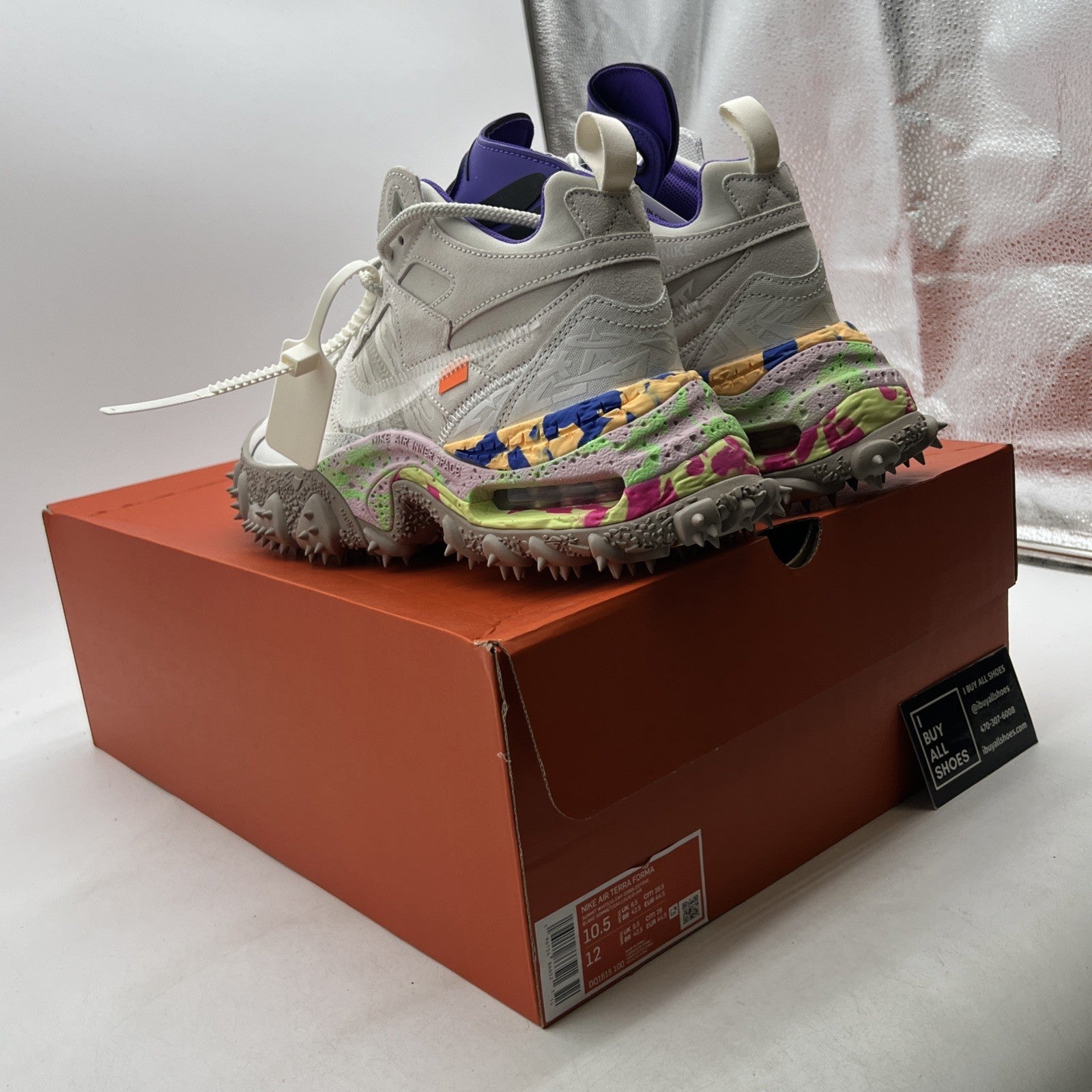 Size 10.5 - Nike Off-White x Air Terra Forma White (DQ1615-100)