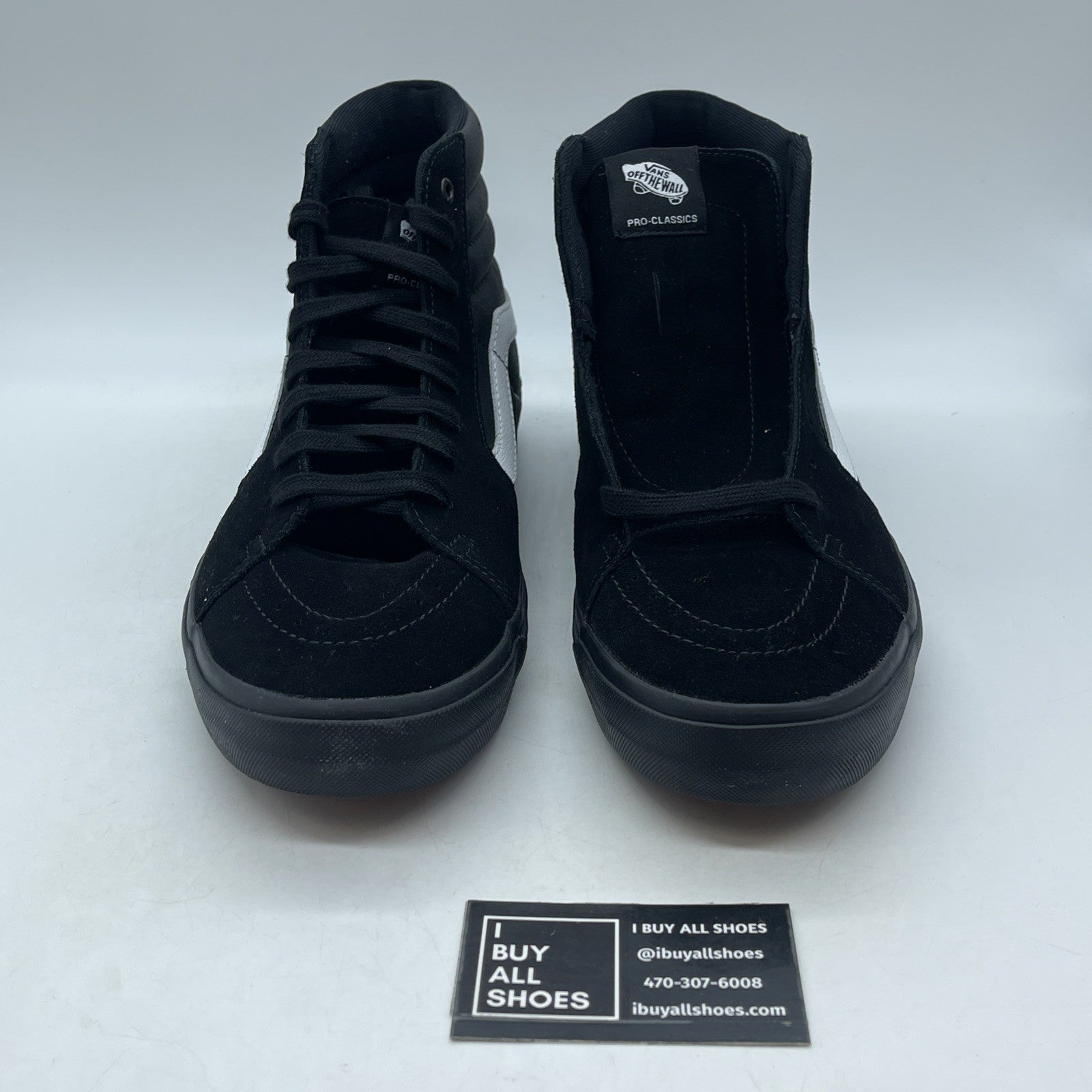 Size 13 - Vans Mens Sk8 Hi 721454 Black Casual (VN0A45JVT28)