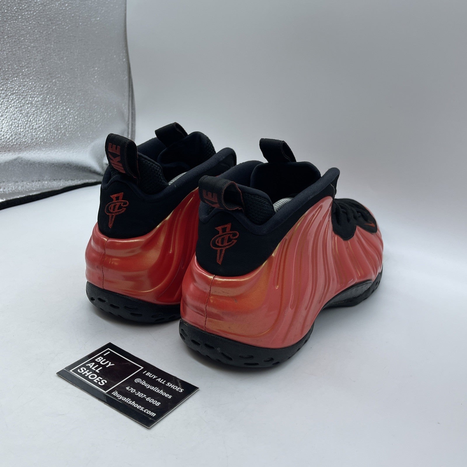 Size 11 - Nike Air Foamposite One Habanero Red Black Suede (314996-603)