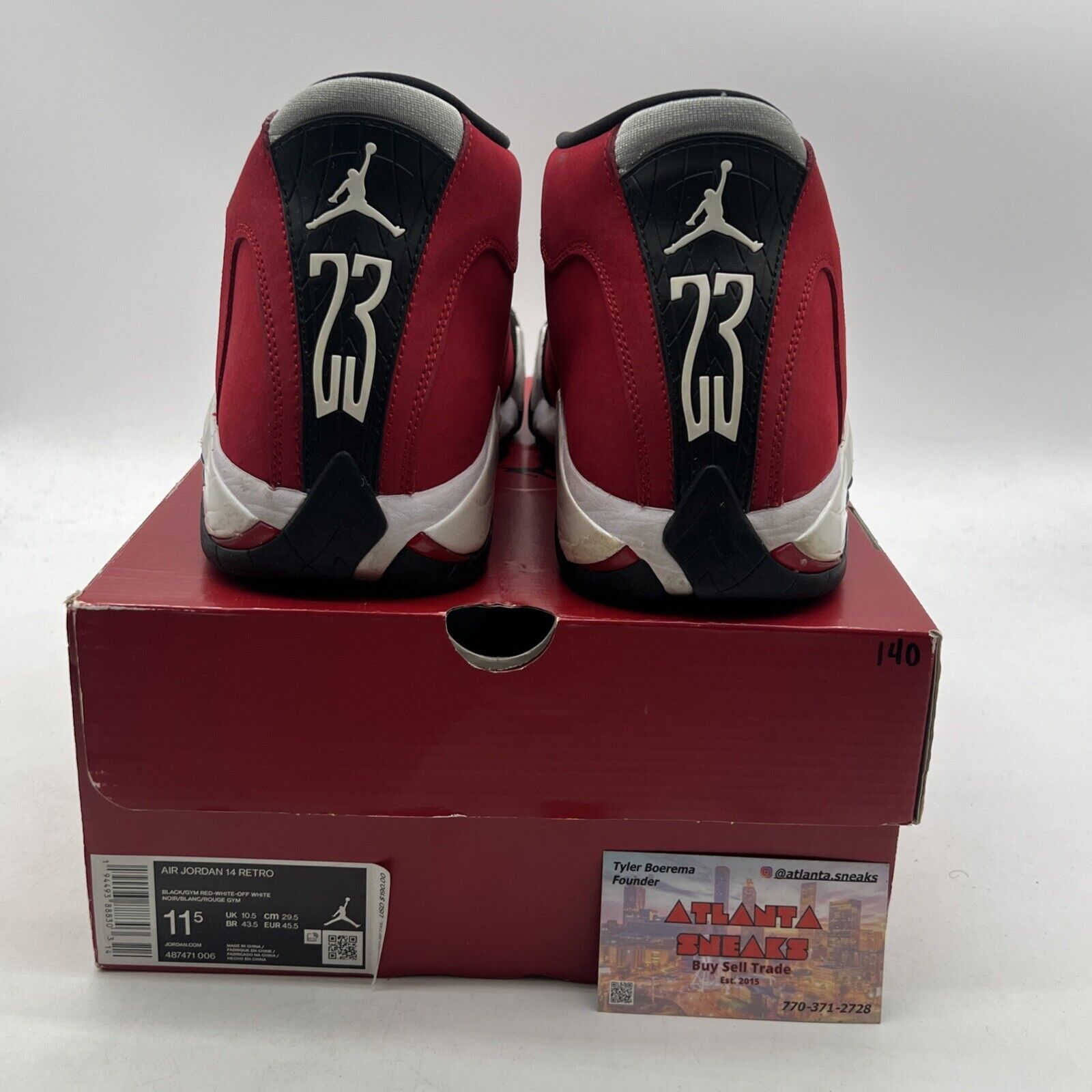 Size 11.5 - Air Jordan 14 Retro Gym Red (487471-006)