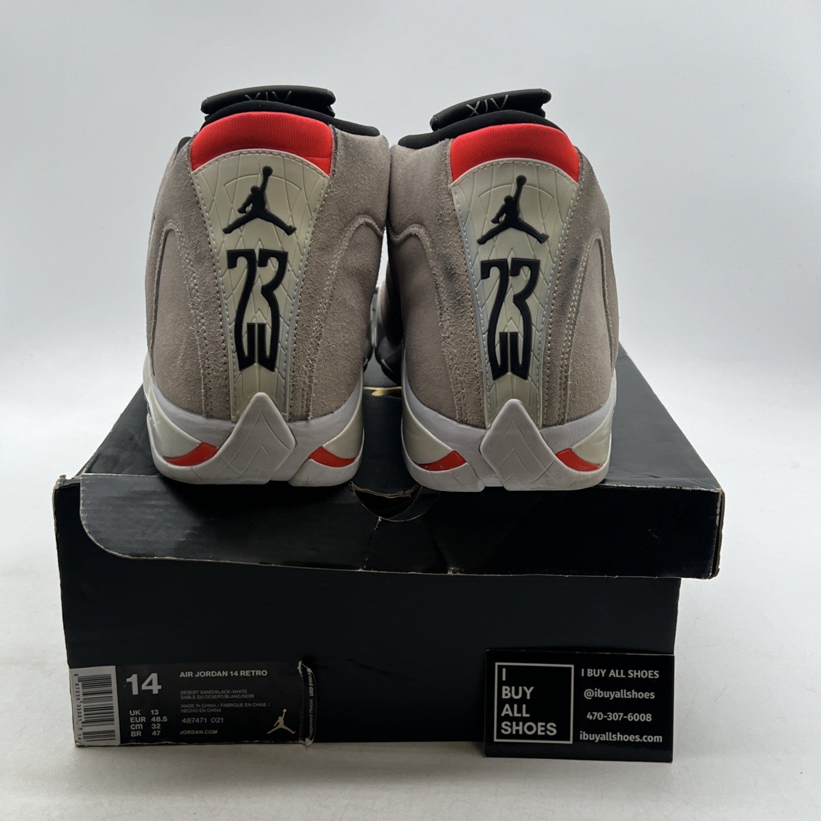 Size 14 - Air Jordan 14 Retro Desert Sand (487471-021)
