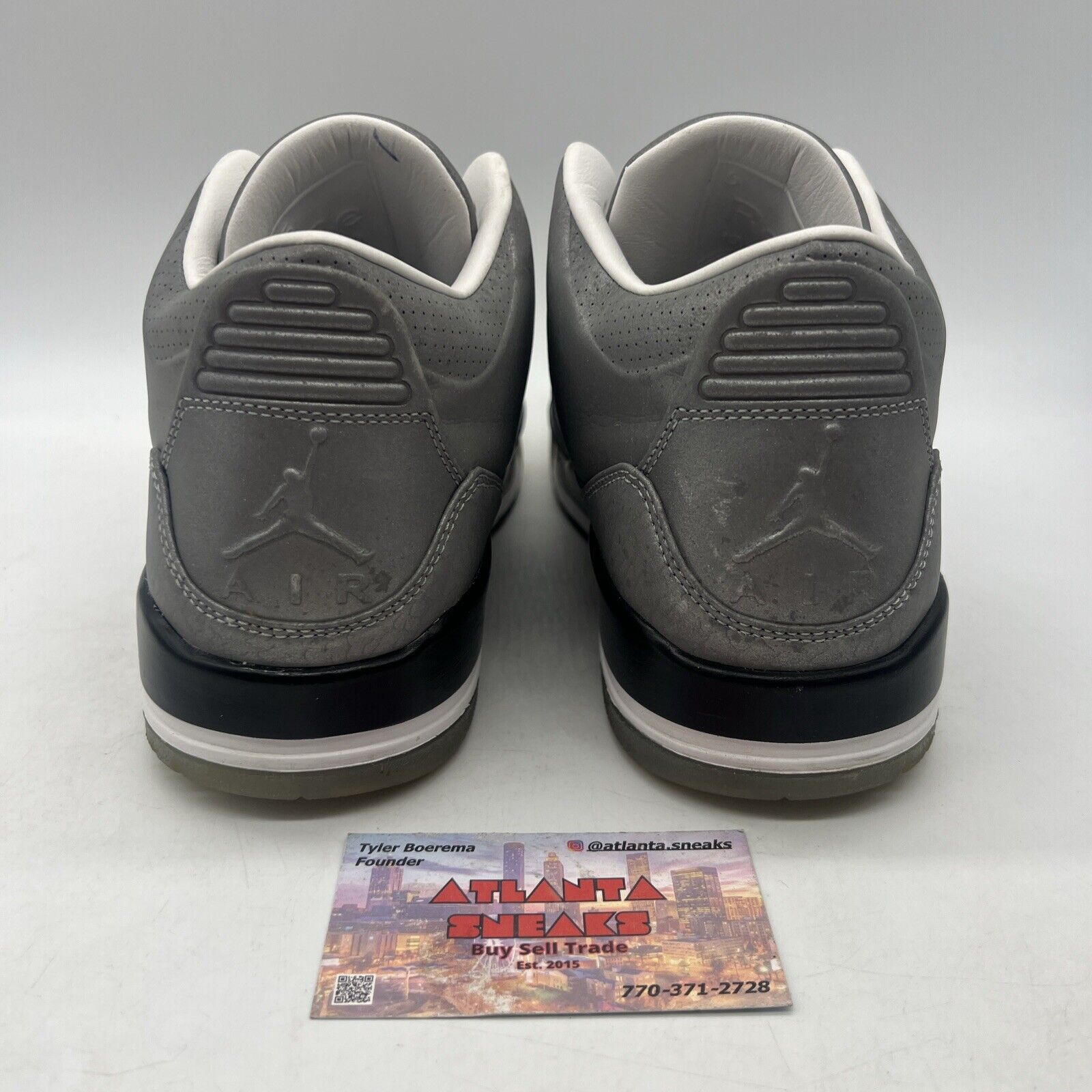 Size 8.5 - Air Jordan 3 5Lab3 Reflective Silver Black White (631603-003)