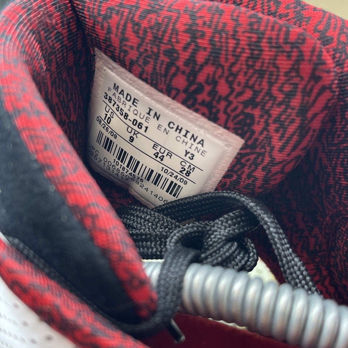 Size 10 - Air Jordan 2010 Black Varsity Red Suede Leather (387358-061)