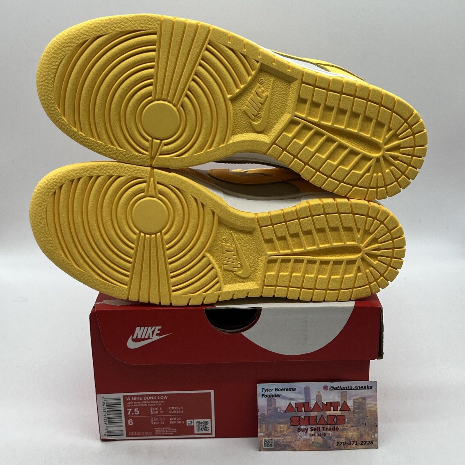 Nike Dunk Low Citron Pulse DD1503-002 Womens New Size 7.5 Brand New Og All