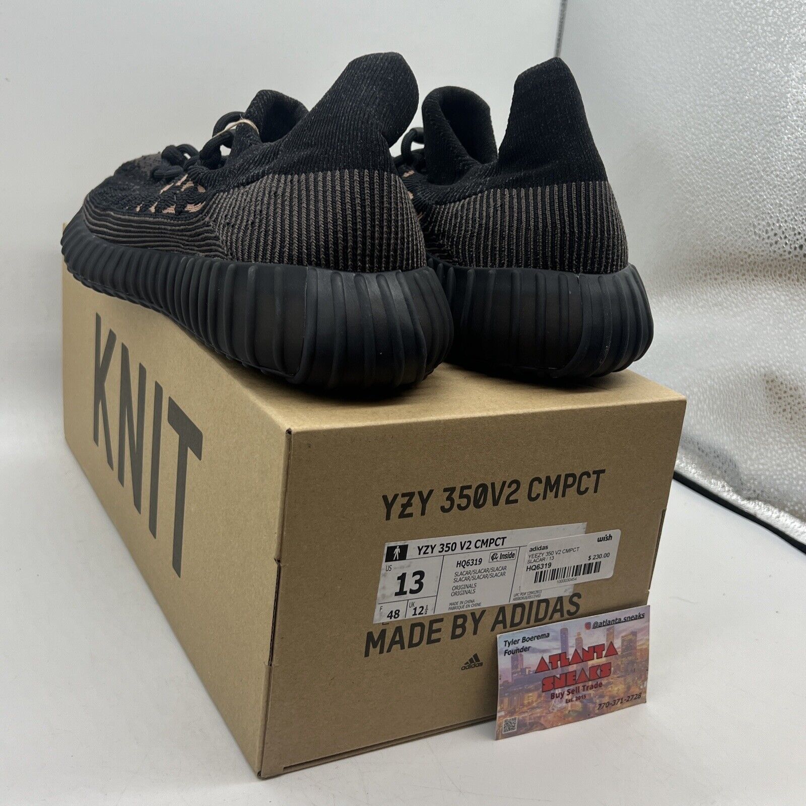 Size 13 - adidas Yeezy Boost 350 V2 Slate Carbon 2022 HQ6319 CMCPT Brand New