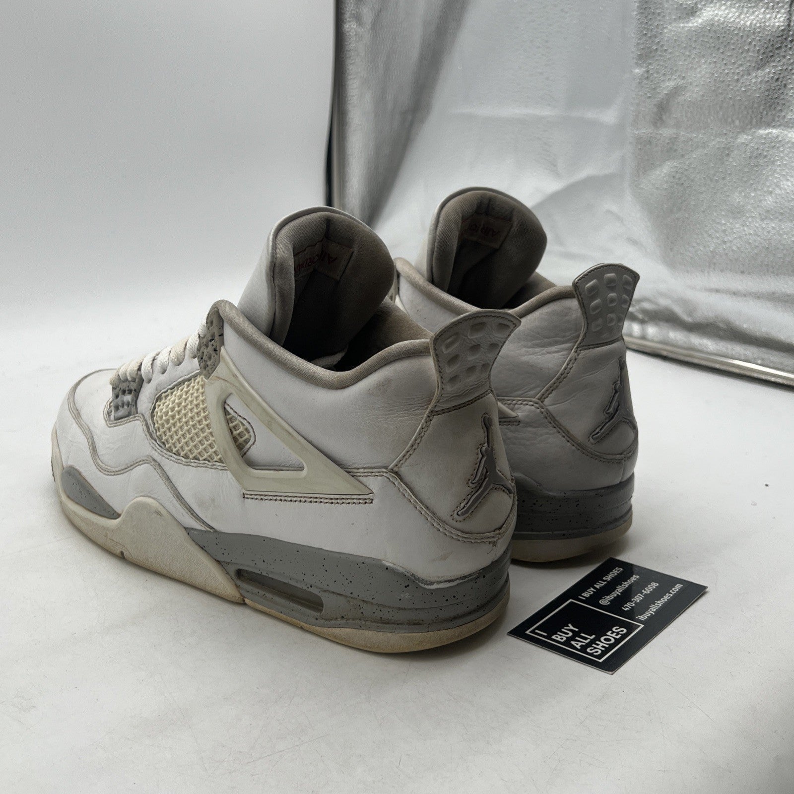 Size 12 - Air Jordan 4 Retro Mid White Oreo (CT8527-100)