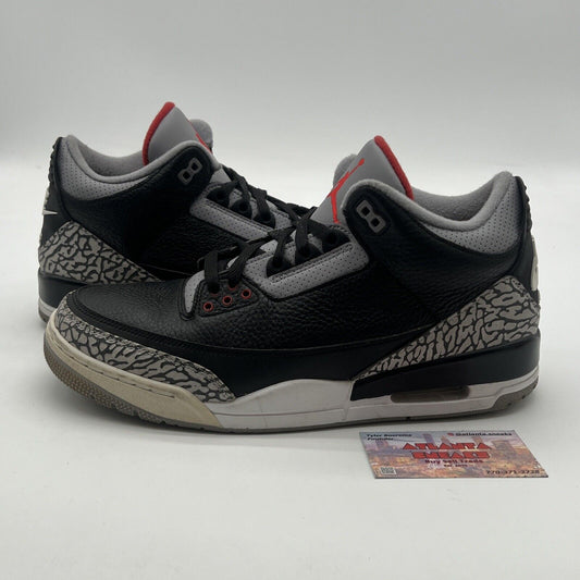 Size 10.5 - Air Jordan 3 Retro OG Mid Black Cement (854262-001)