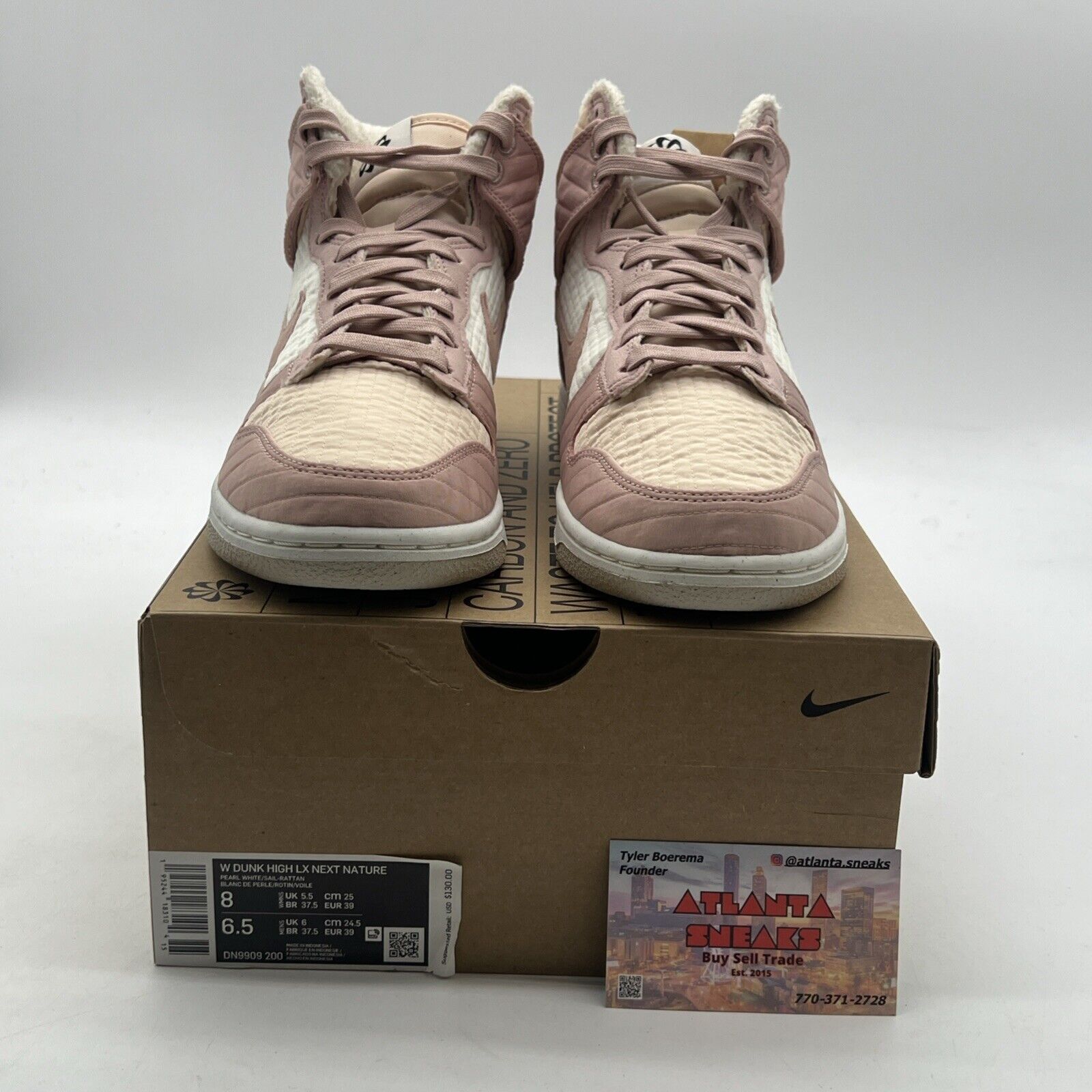 Size 8 - Nike Dunk LX Next Nature High Toasty - Pink Oxford W (DN9909-200)