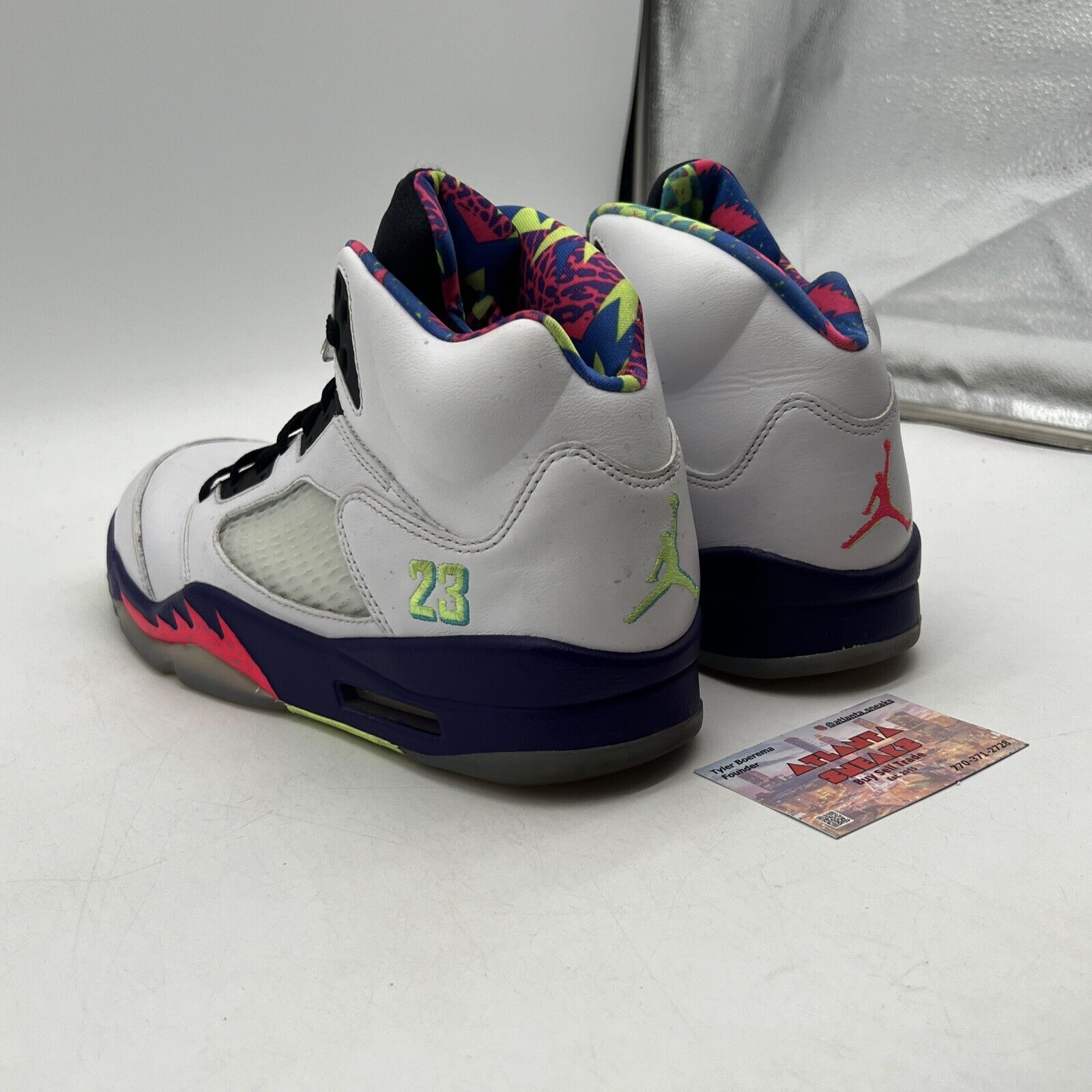 Size 9.5 - Jordan 5 Retro Alternate Bel-Air 2020 White Purple (DB3335-100)