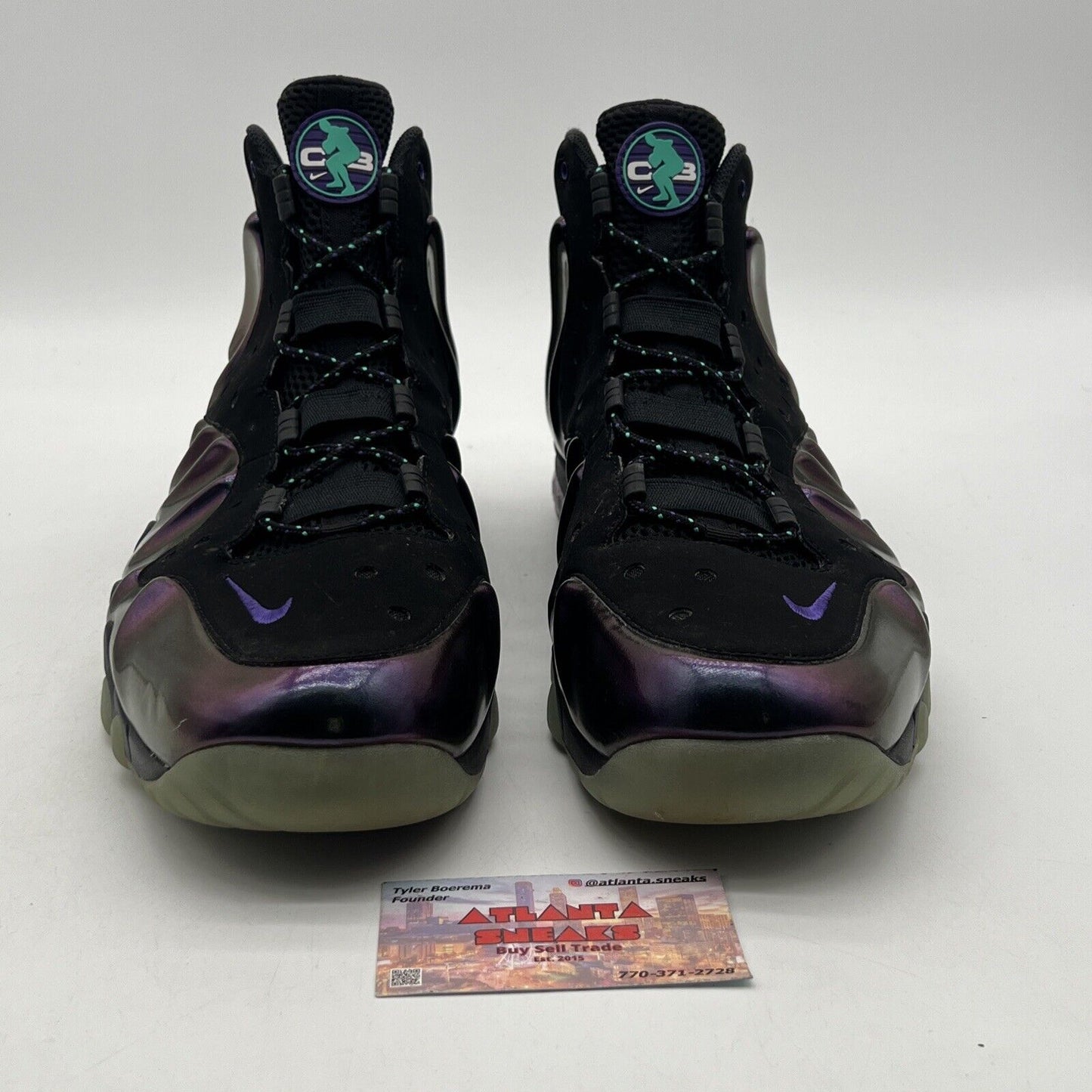 Size 13 - Nike Barkley Posite Max Eggplant Purple Suede Black (555097-003)