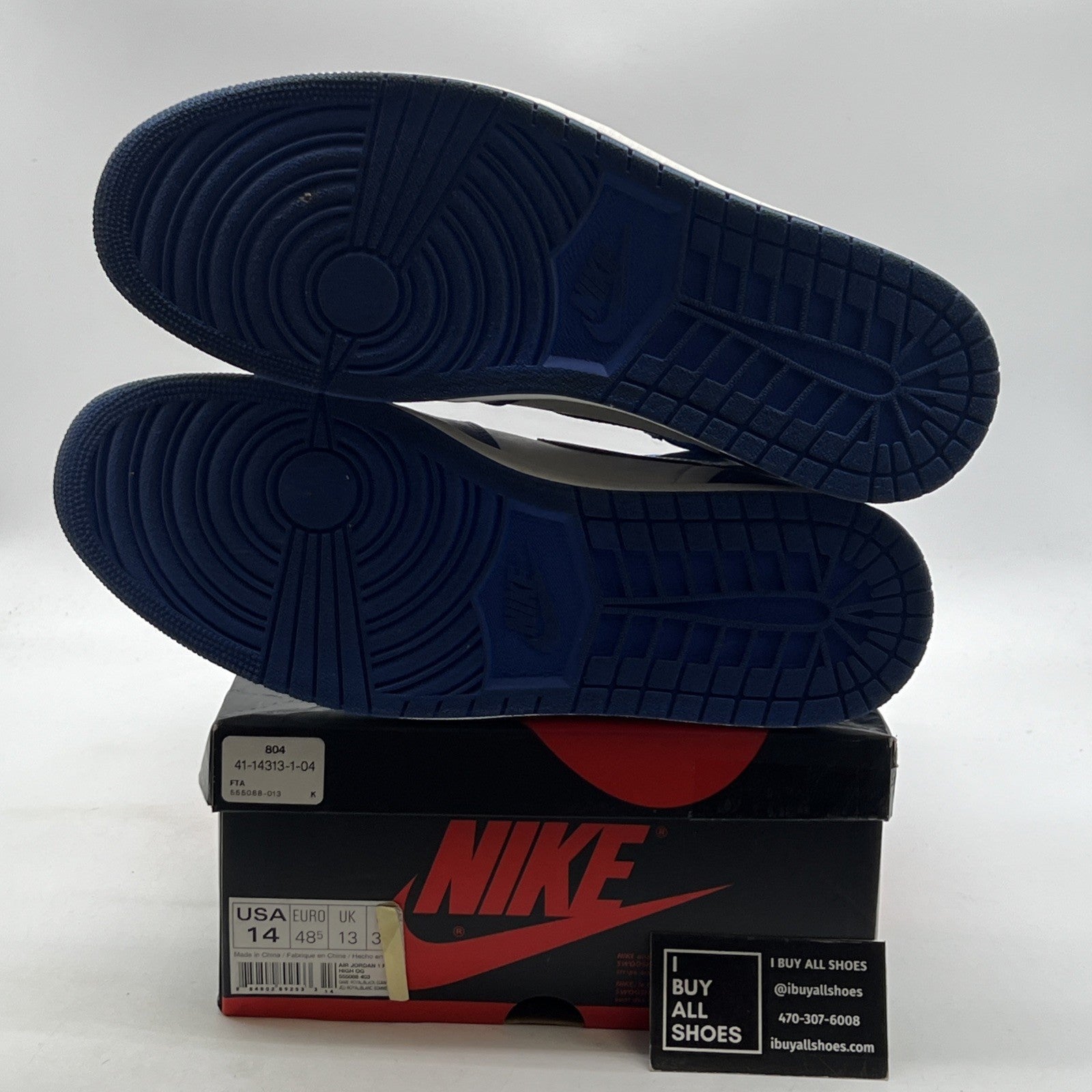 Size 14 - Air Jordan 1 Retro High OG Game Royal 2018 (555088-403)