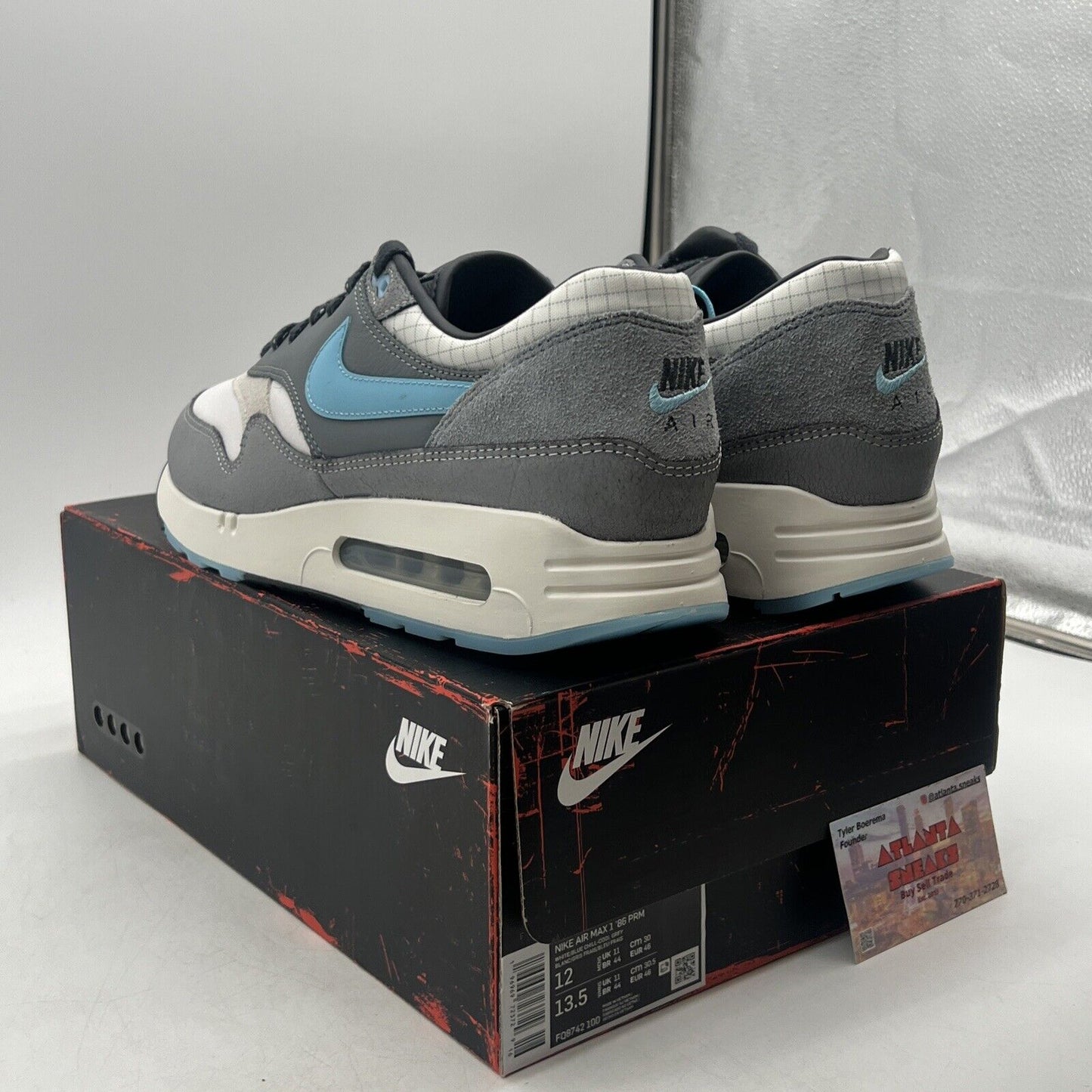 Size 12 - Nike Air Max 1 '86 OG Big Bubble - Chicago Pack (FQ8742-100)