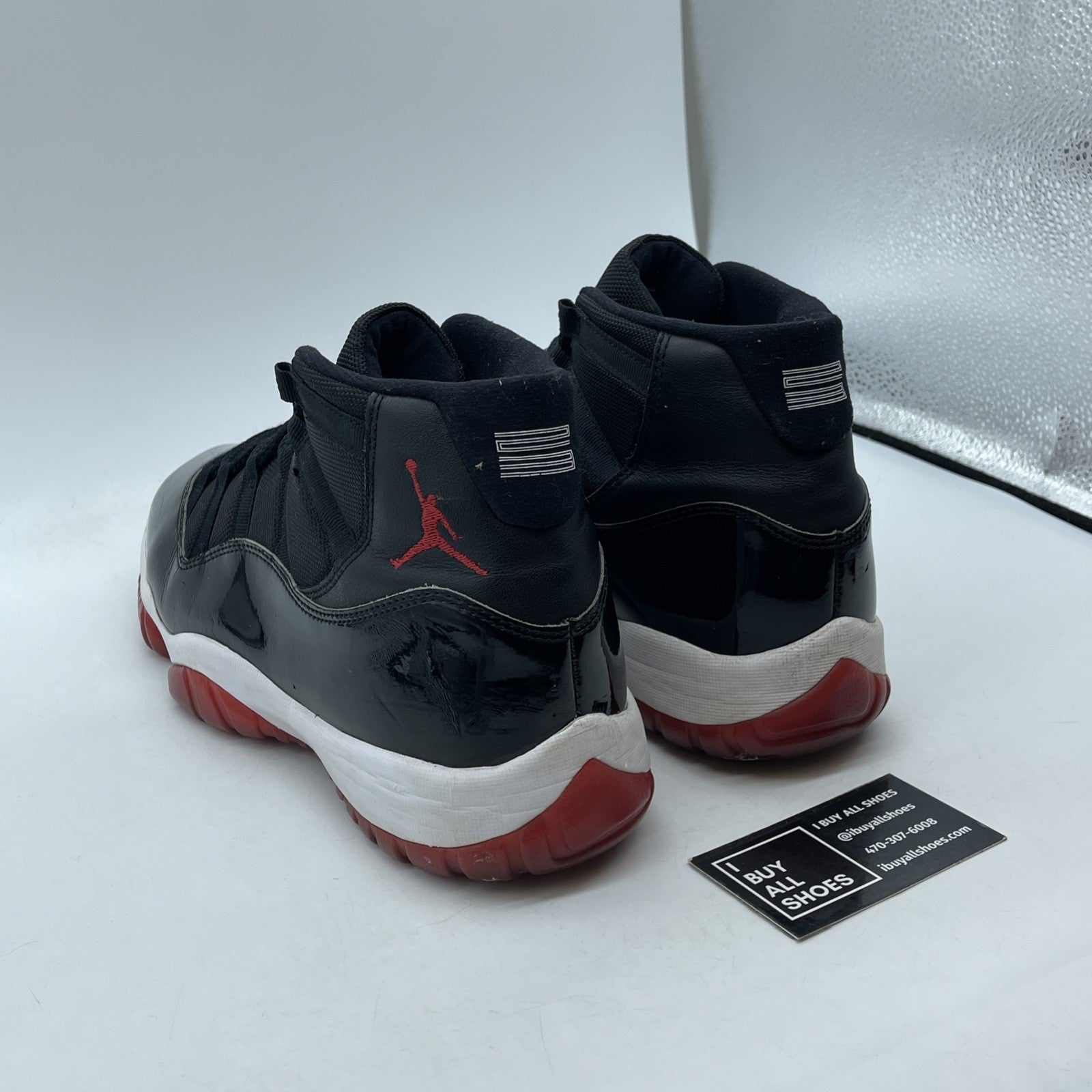 Size 11.5 - Jordan 11 Retro High Bred Black Suede Leather (378037-061)