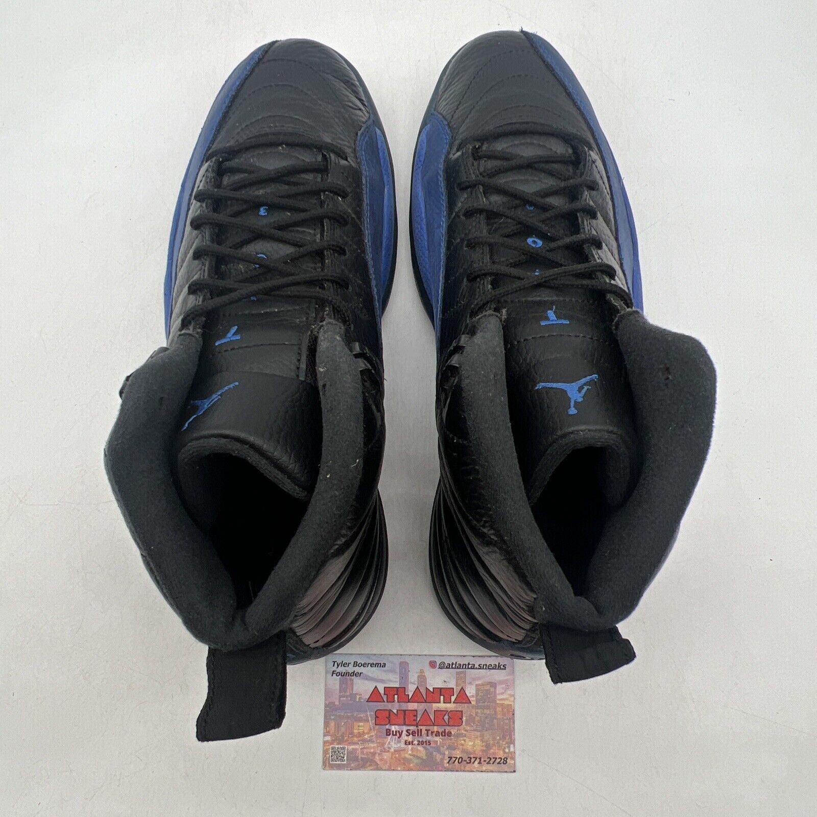 Size 9 - Air Jordan 12 Retro Game Royal Black Blue Leather (130690-014)