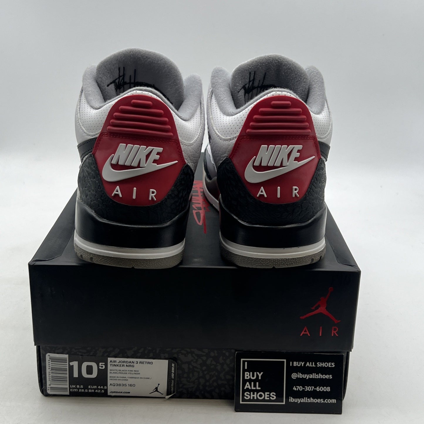 Size 10.5 - Air Jordan 3 Retro NRG Tinker 2018 (AQ3835-160)