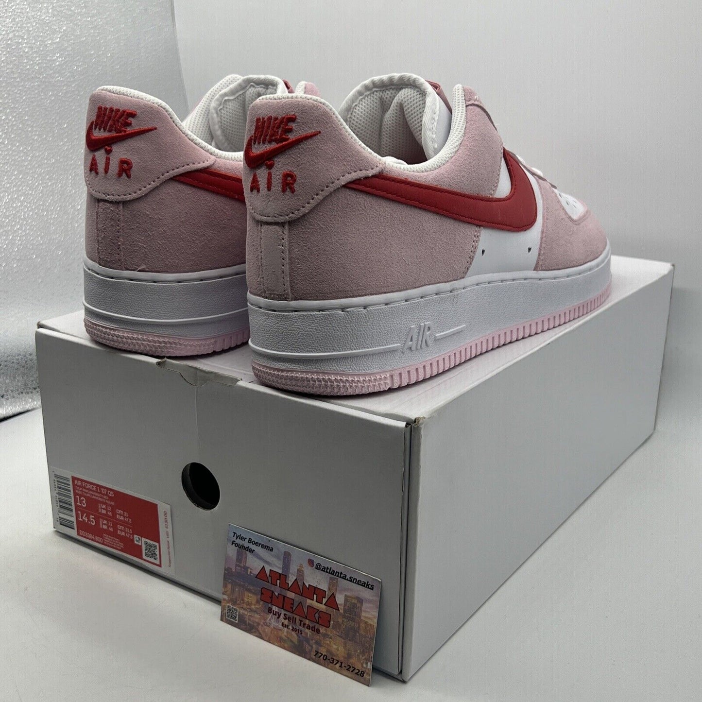 Size 13 - Nike Air Force 1 '07 QS Low Valentine’s Day Love Letter